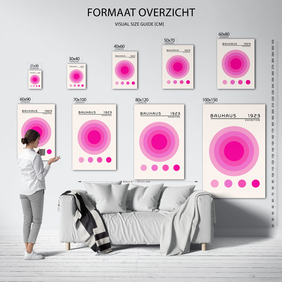 Cirkelvormen en kleur Poster