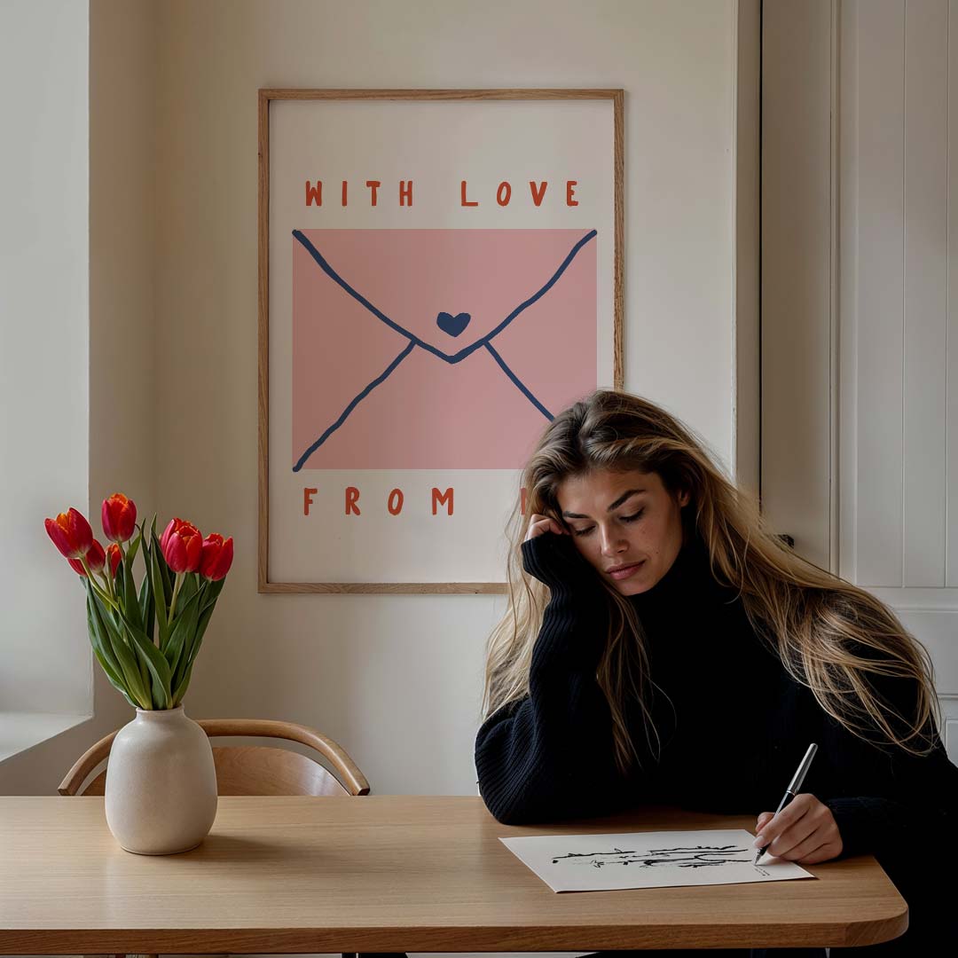 Liefdevolle Brief Poster-WallArtistic