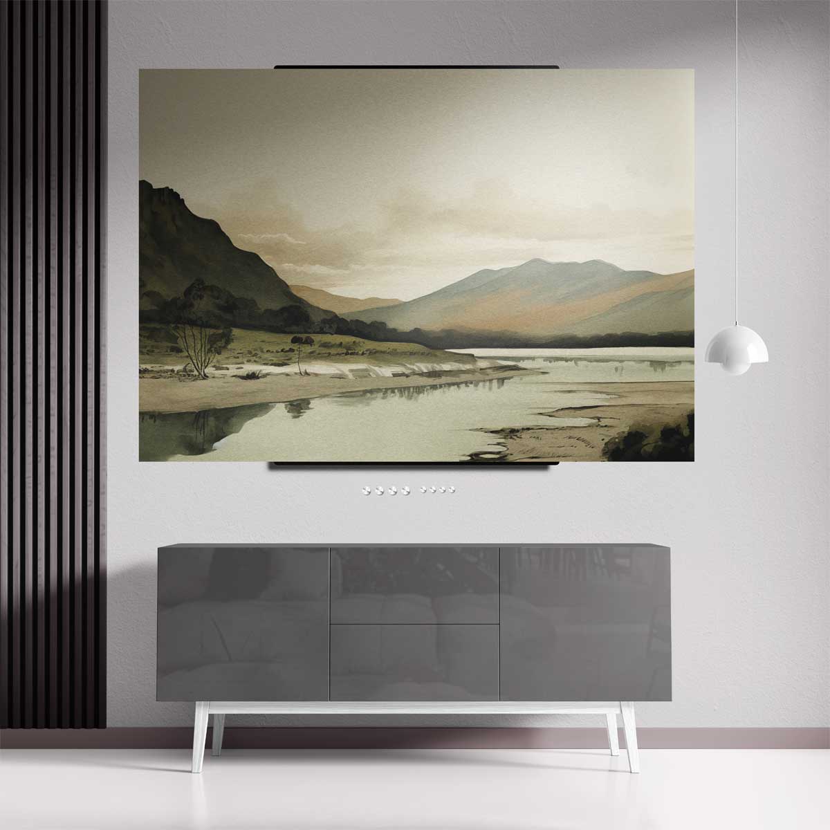 Rustieke Berglandschap Kunstwerk-canvas-dibond-plexiglas-wanddecoratie-WallArtistic