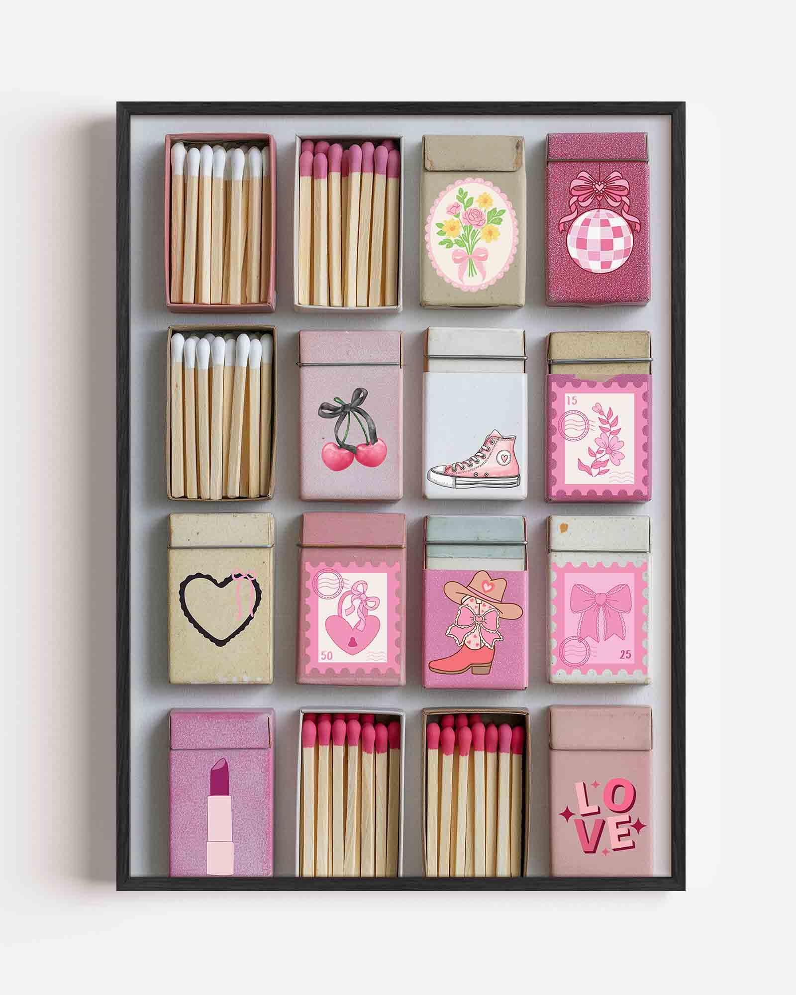 Roze luciferdoosjes Poster