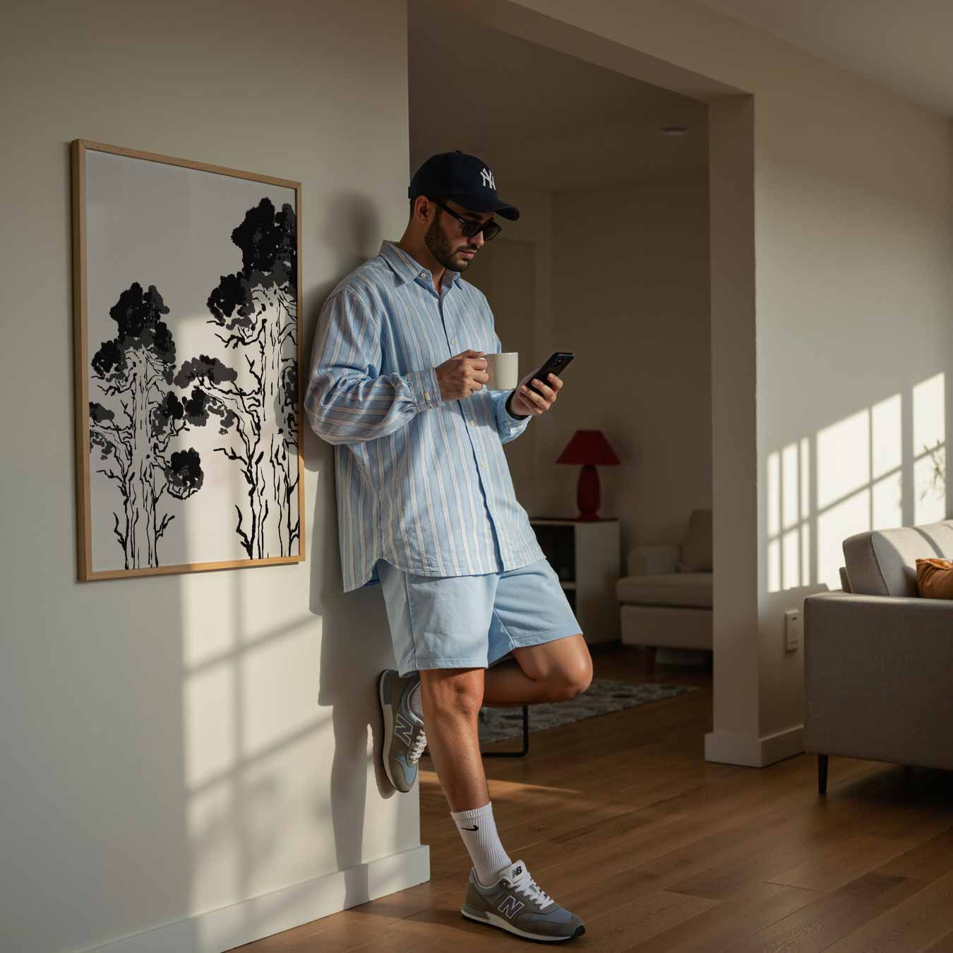 Mystieke Boom Silhouetten Poster-WallArtistic