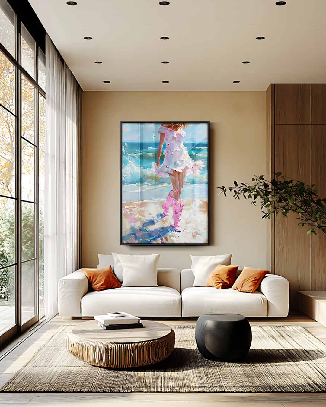 Zomerse Zeebries Kunstwerk-canvas-dibond-plexiglas-wanddecoratie-WallArtistic