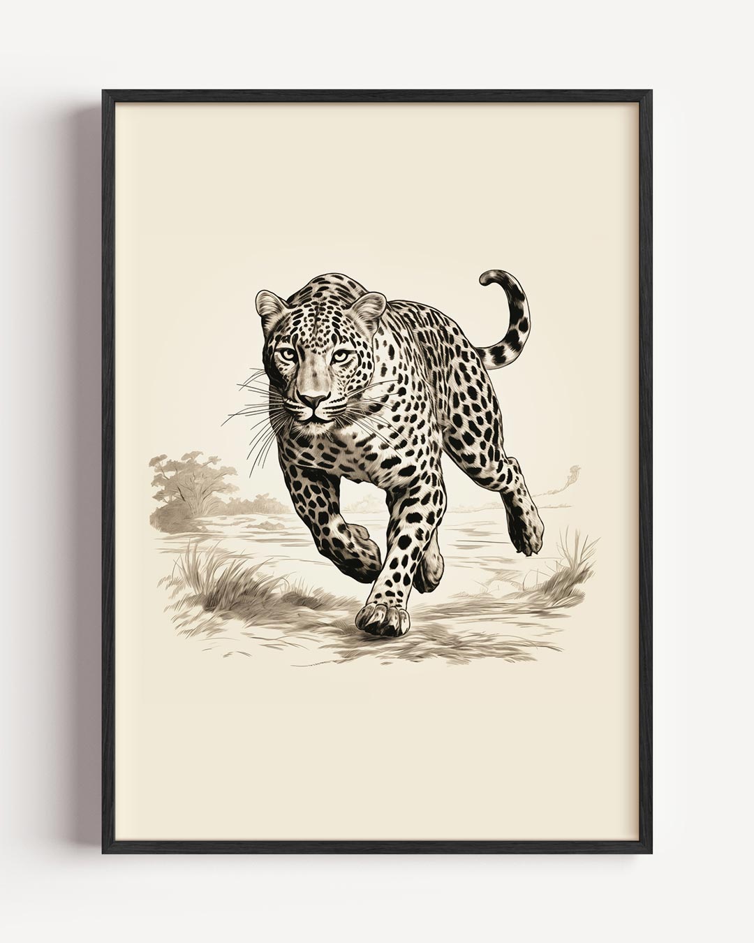 Wilde Luipaard Poster-WallArtistic