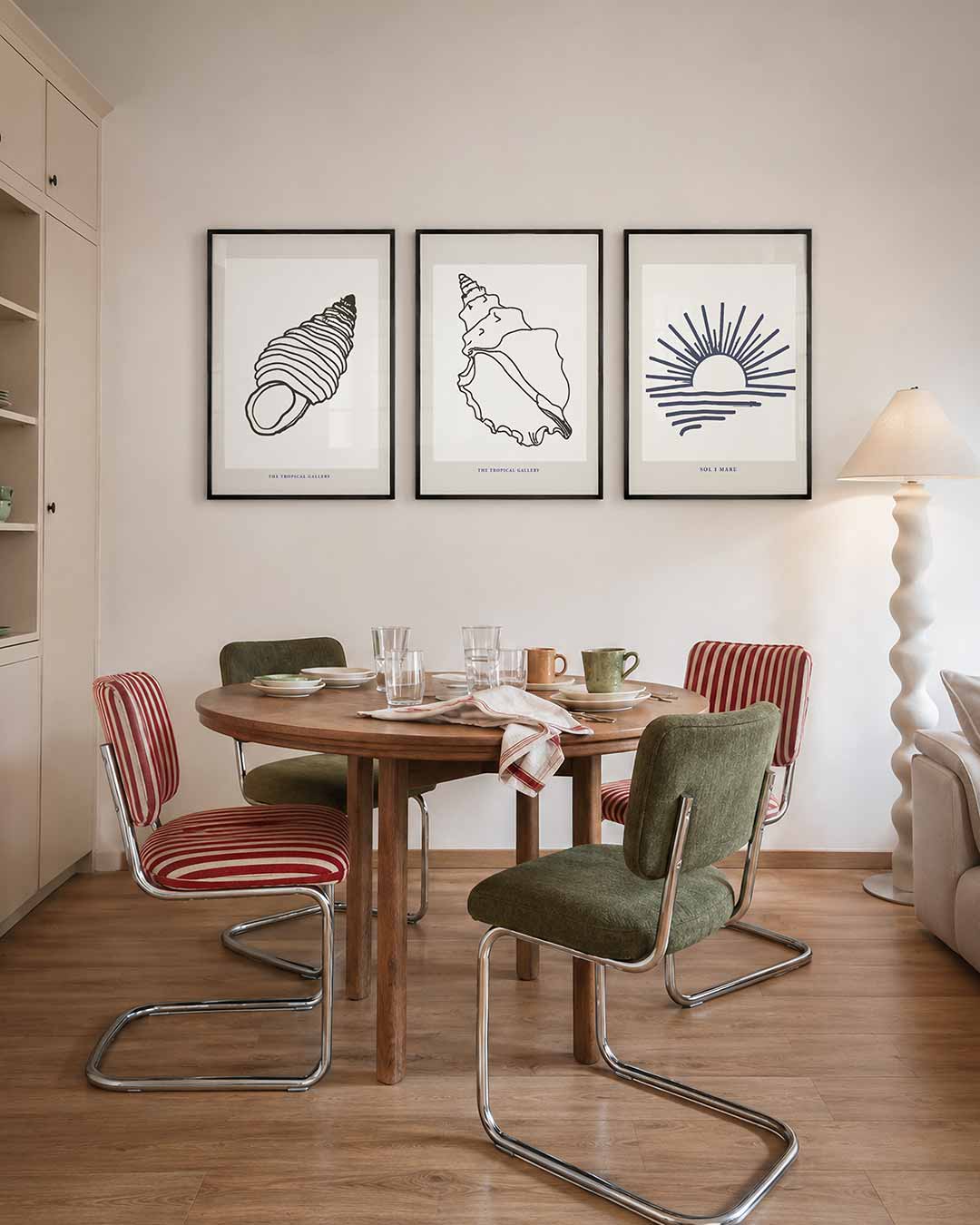 Schelplijnenspel Posterset