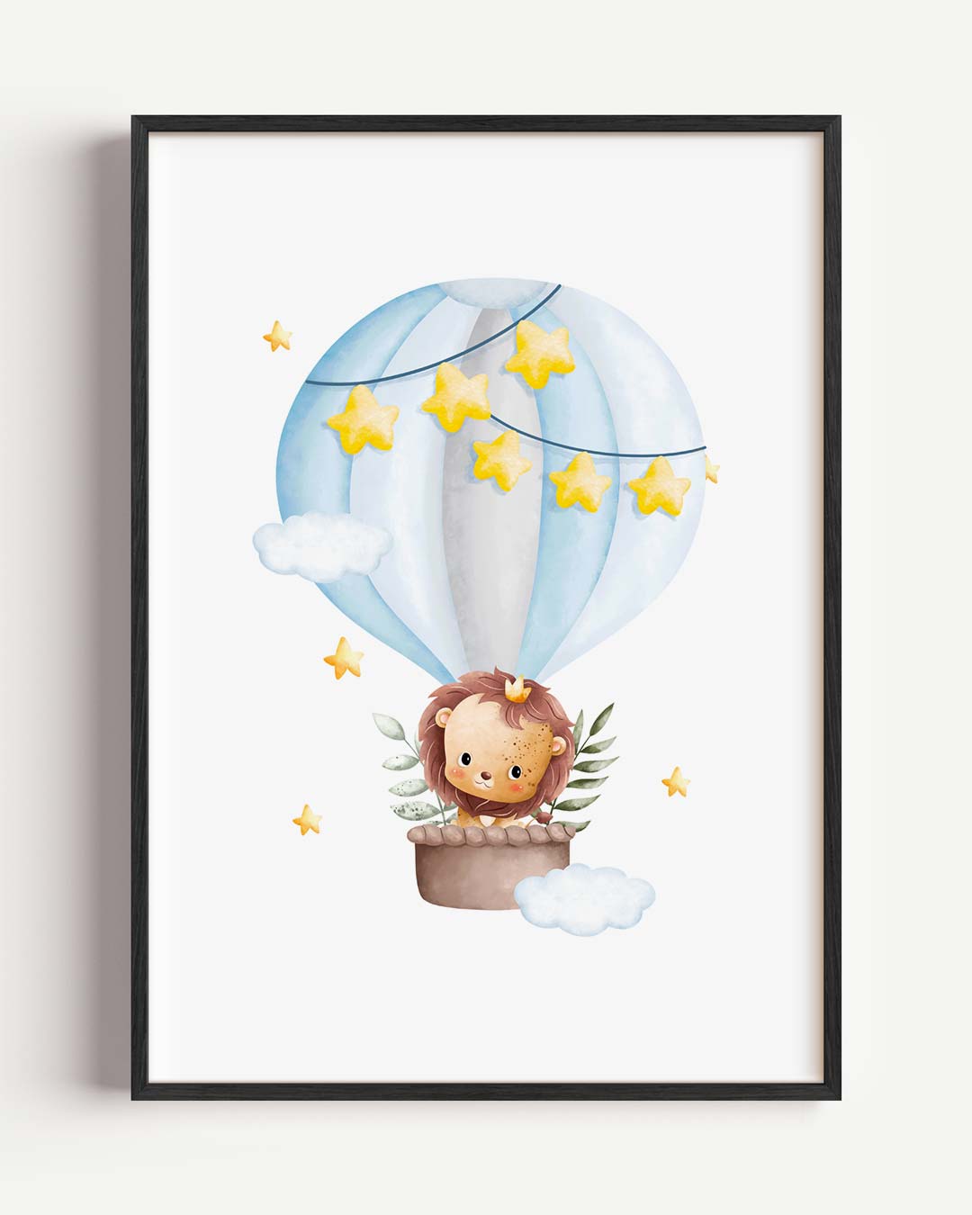 Droomachtige Leeuwen Ballon Poster-WallArtistic