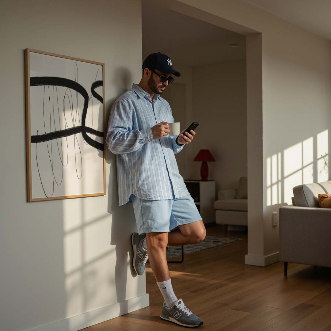 Abstracte Zwart-Wit Kunstposter-WallArtistic