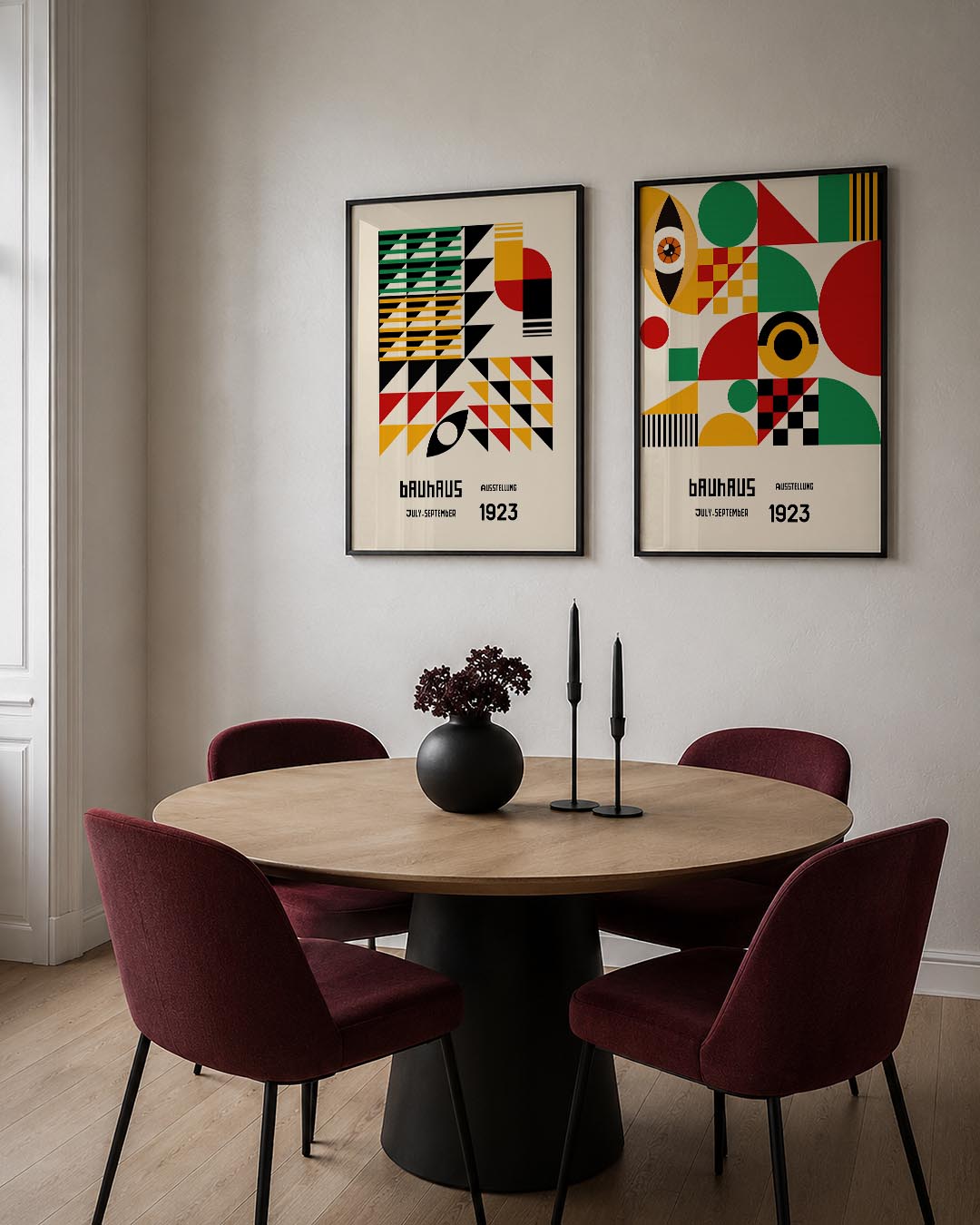 Vorm en kleurenspel Posterset
