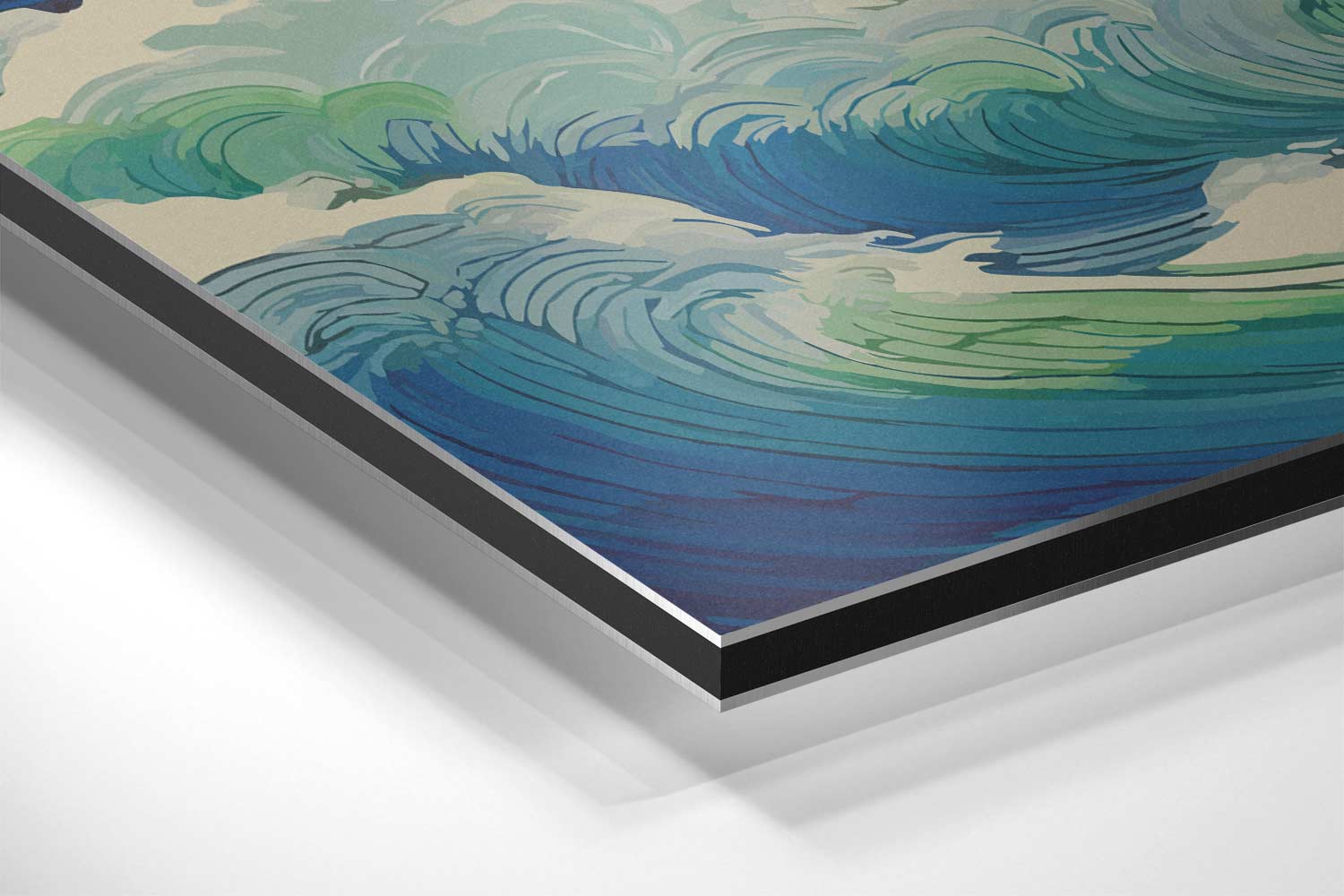 De Dans van de Oceaan Kunstwerk-canvas-dibond-plexiglas-wanddecoratie-WallArtistic