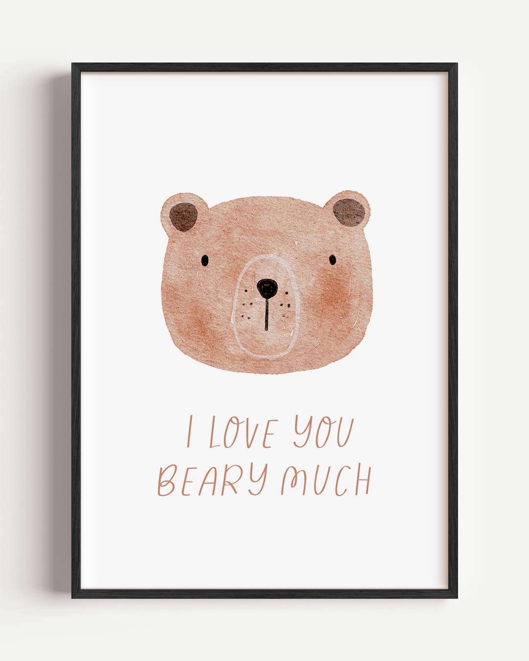 I Love You Beary Much Poster-WallArtistic