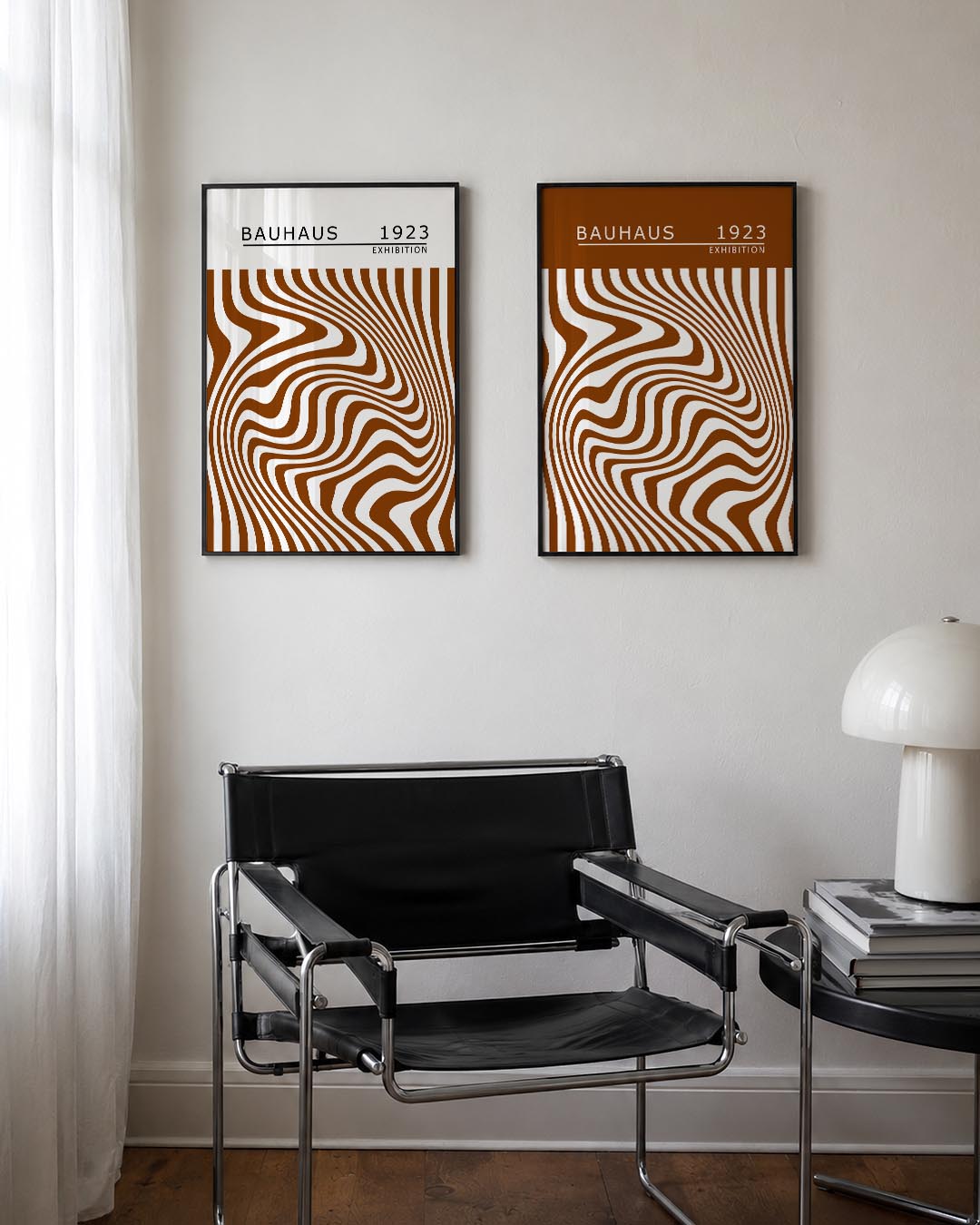 Golvend lijnenspel Posterset