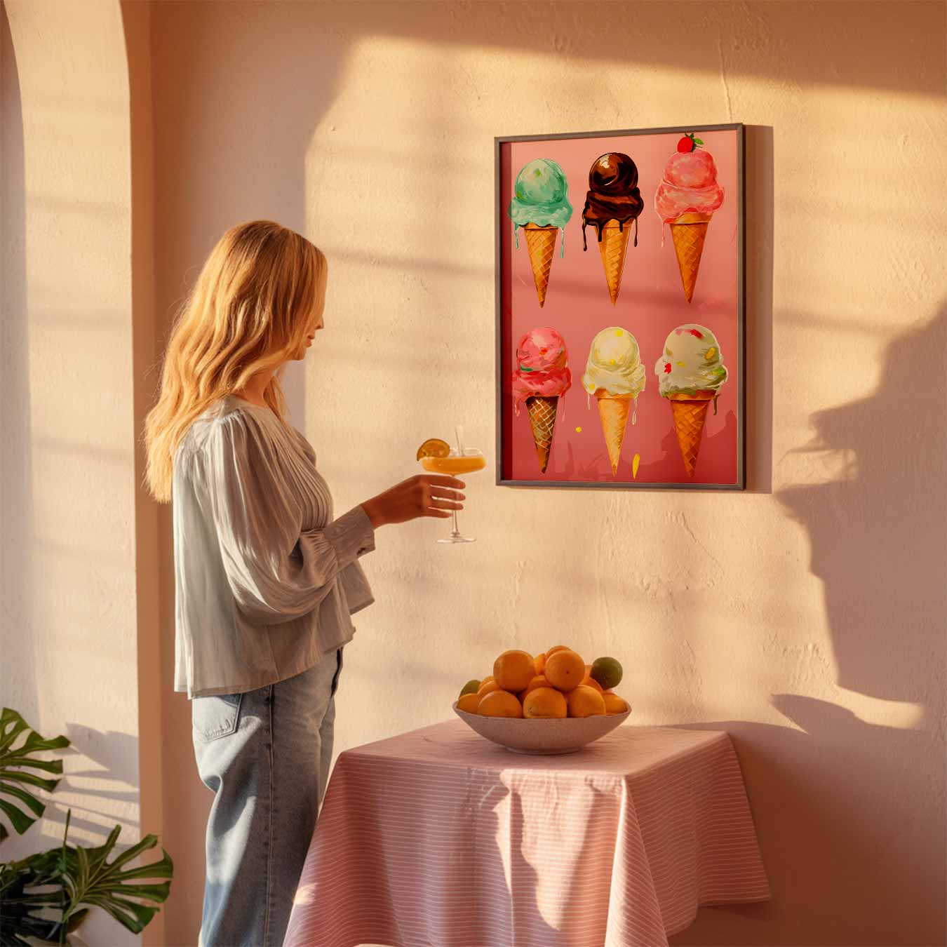 Zoete IJsco Fantasie Poster-WallArtistic