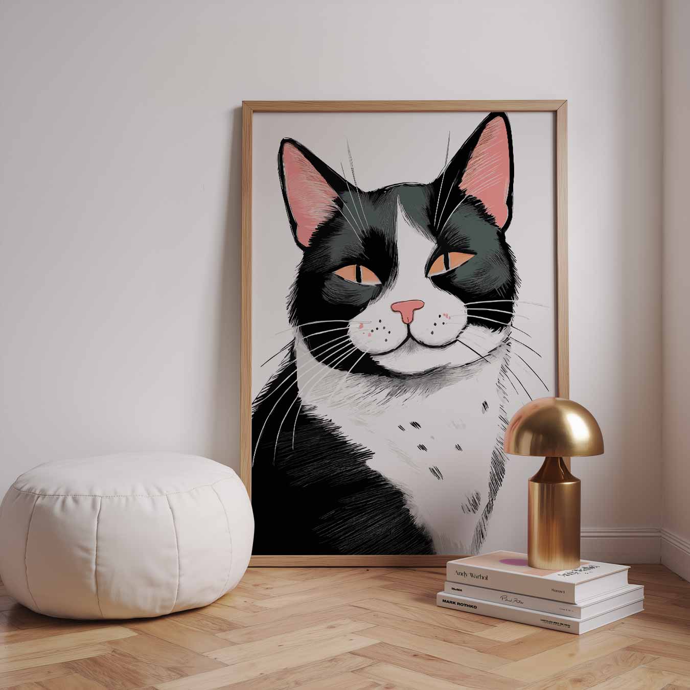 Stijlvolle Kattenkunst Poster-WallArtistic