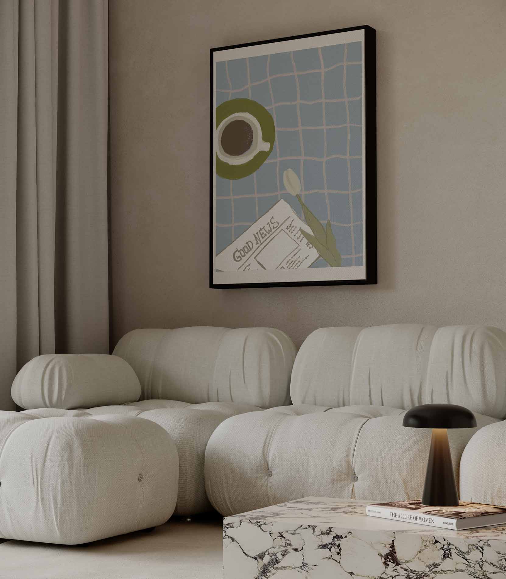 Ochtendmoment van Vreugde Kunstwerk-canvas-dibond-plexiglas-wanddecoratie-WallArtistic