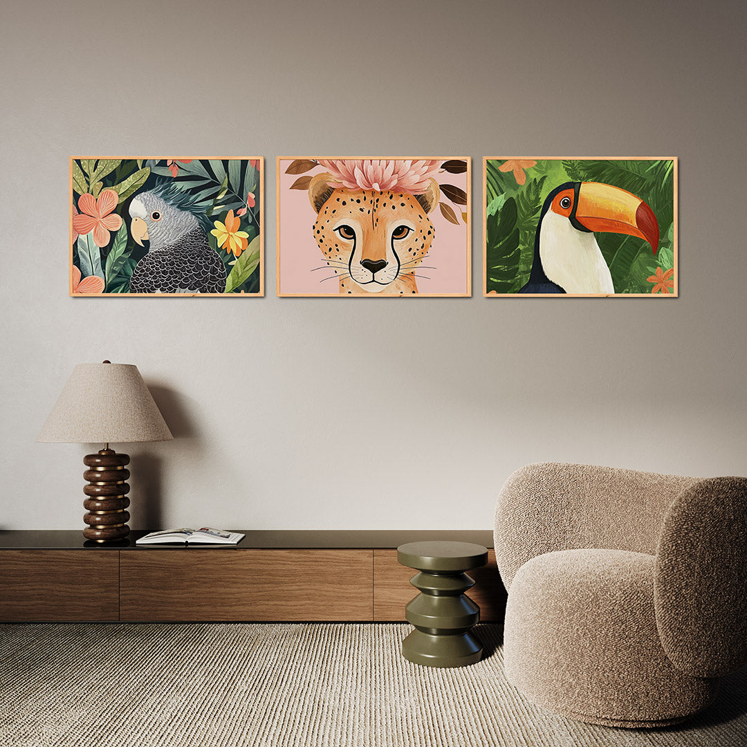Tropische vormenpracht Posterset