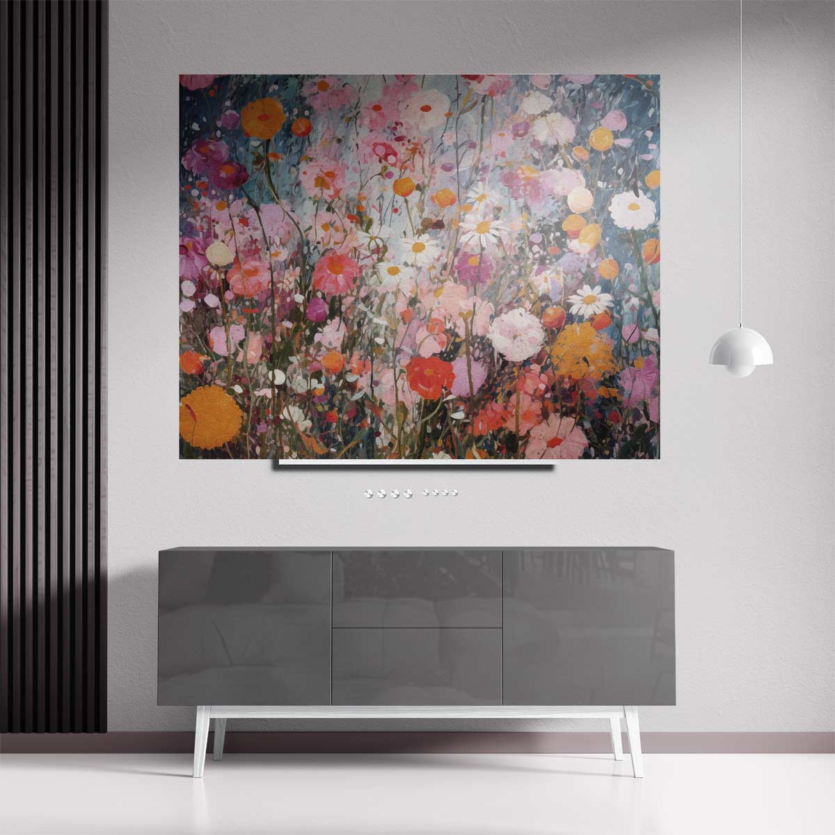Bloemen Weelde Schilderij Kunstwerk-canvas-dibond-plexiglas-wanddecoratie-WallArtistic