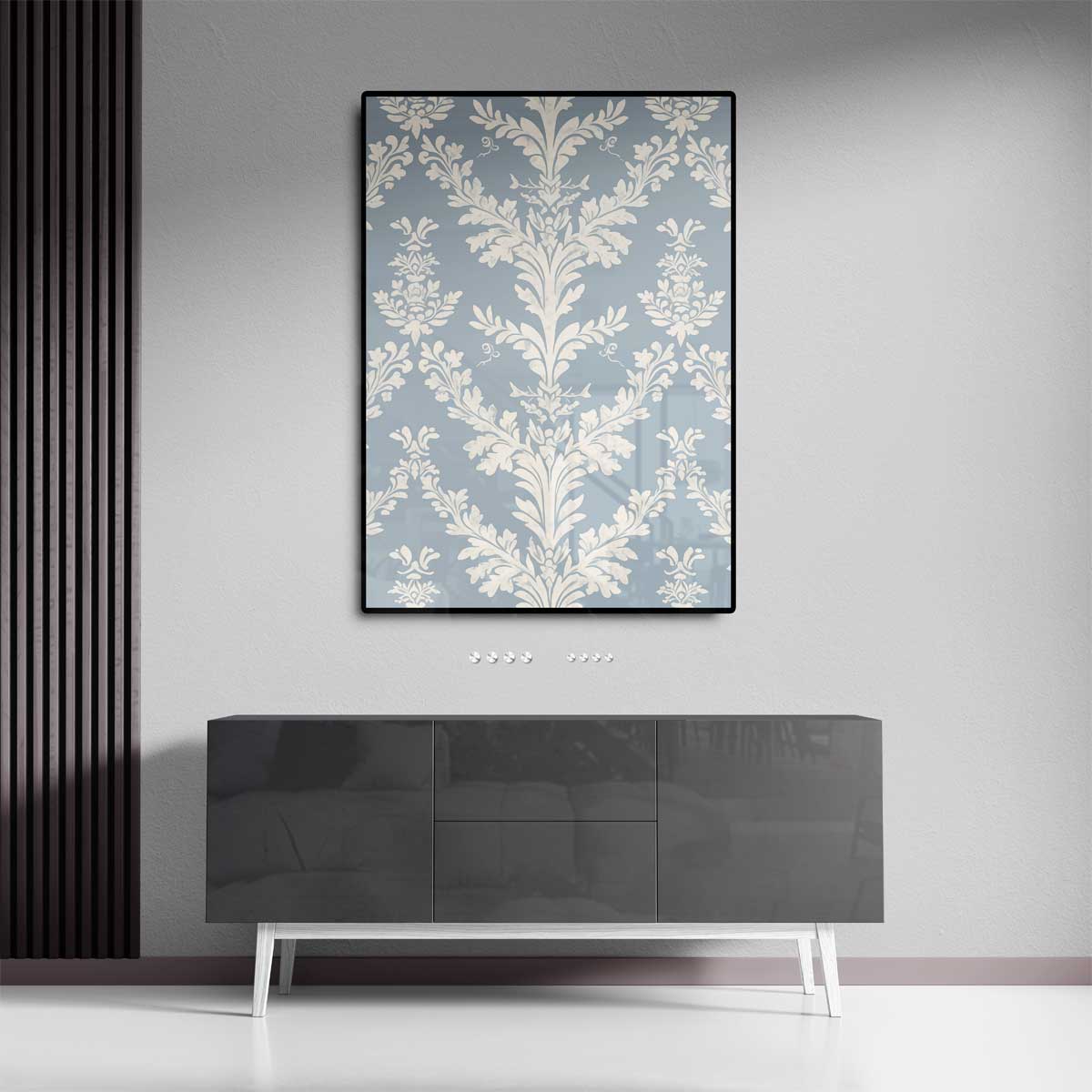 Klassiek Barok Bloemenbehang Kunstwerk-canvas-dibond-plexiglas-wanddecoratie-WallArtistic