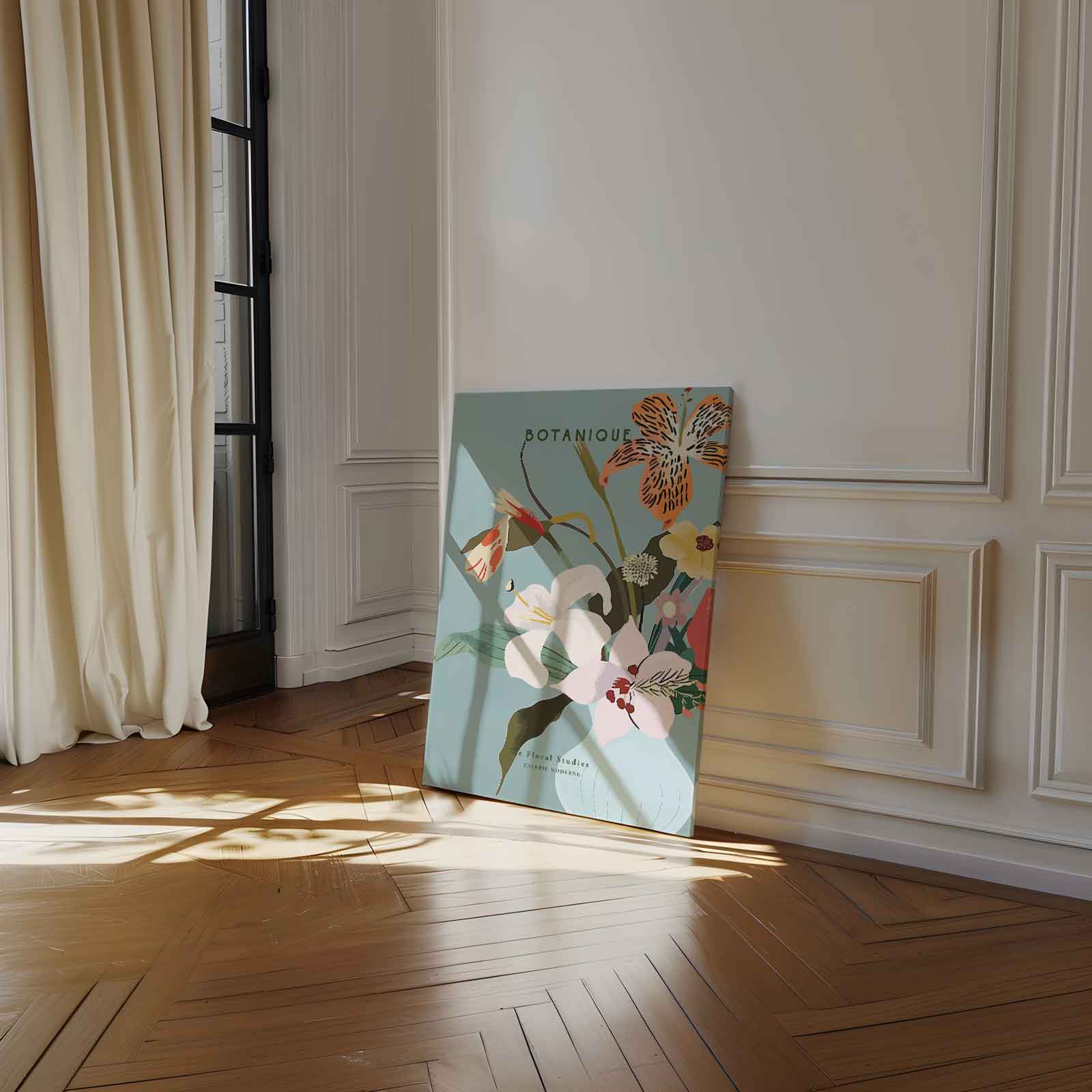 Botanique Bloemenpracht Kunstwerk-canvas-dibond-plexiglas-wanddecoratie-WallArtistic