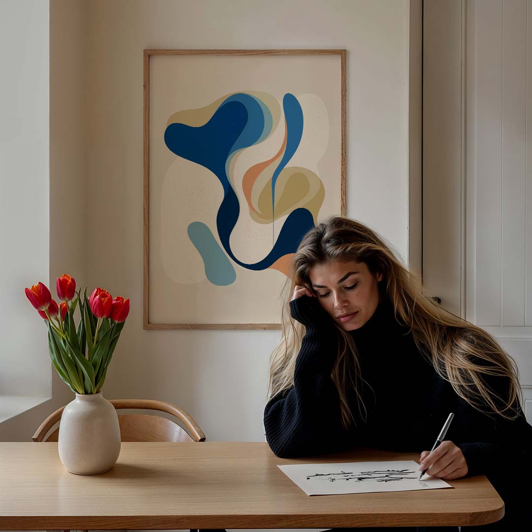 Organische Abstracte Kunstposter-WallArtistic