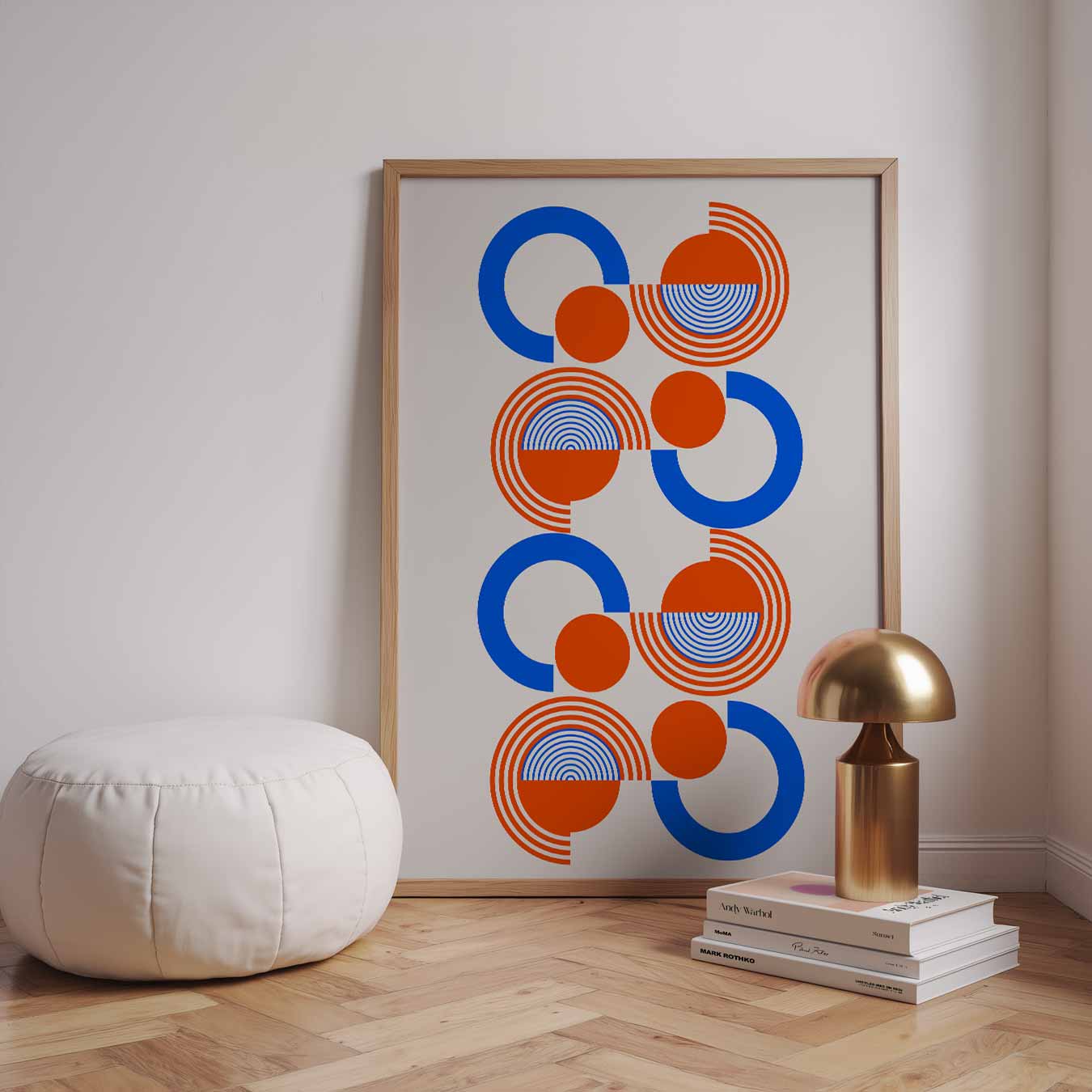 Retro Cirkel Design Poster-WallArtistic