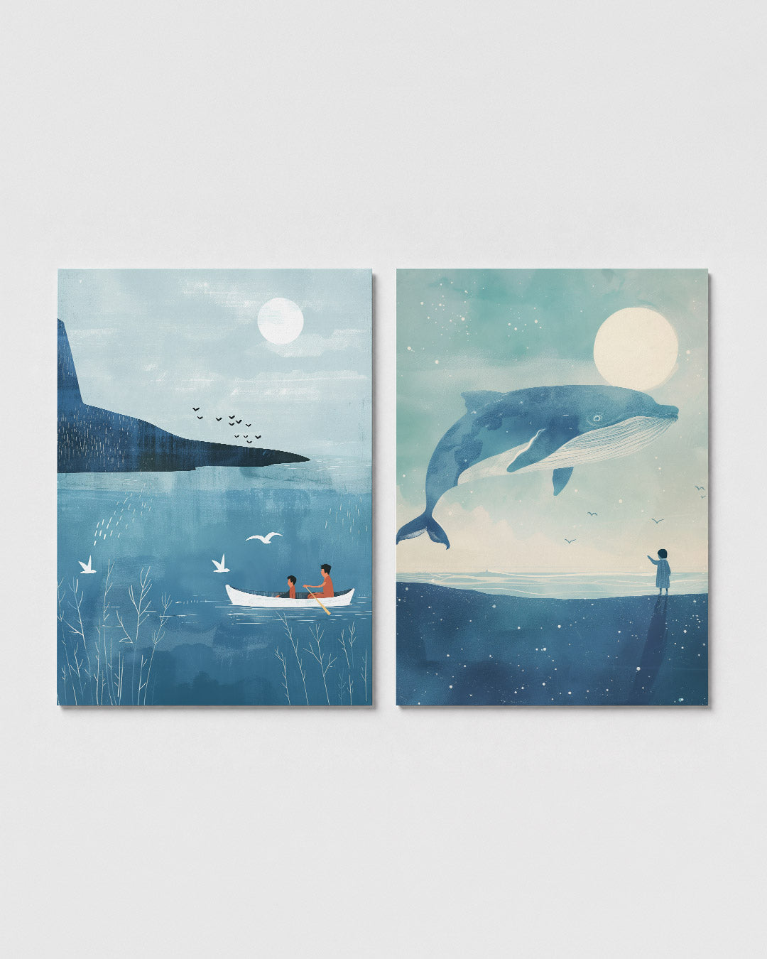 Rustige waterwereld Posterset