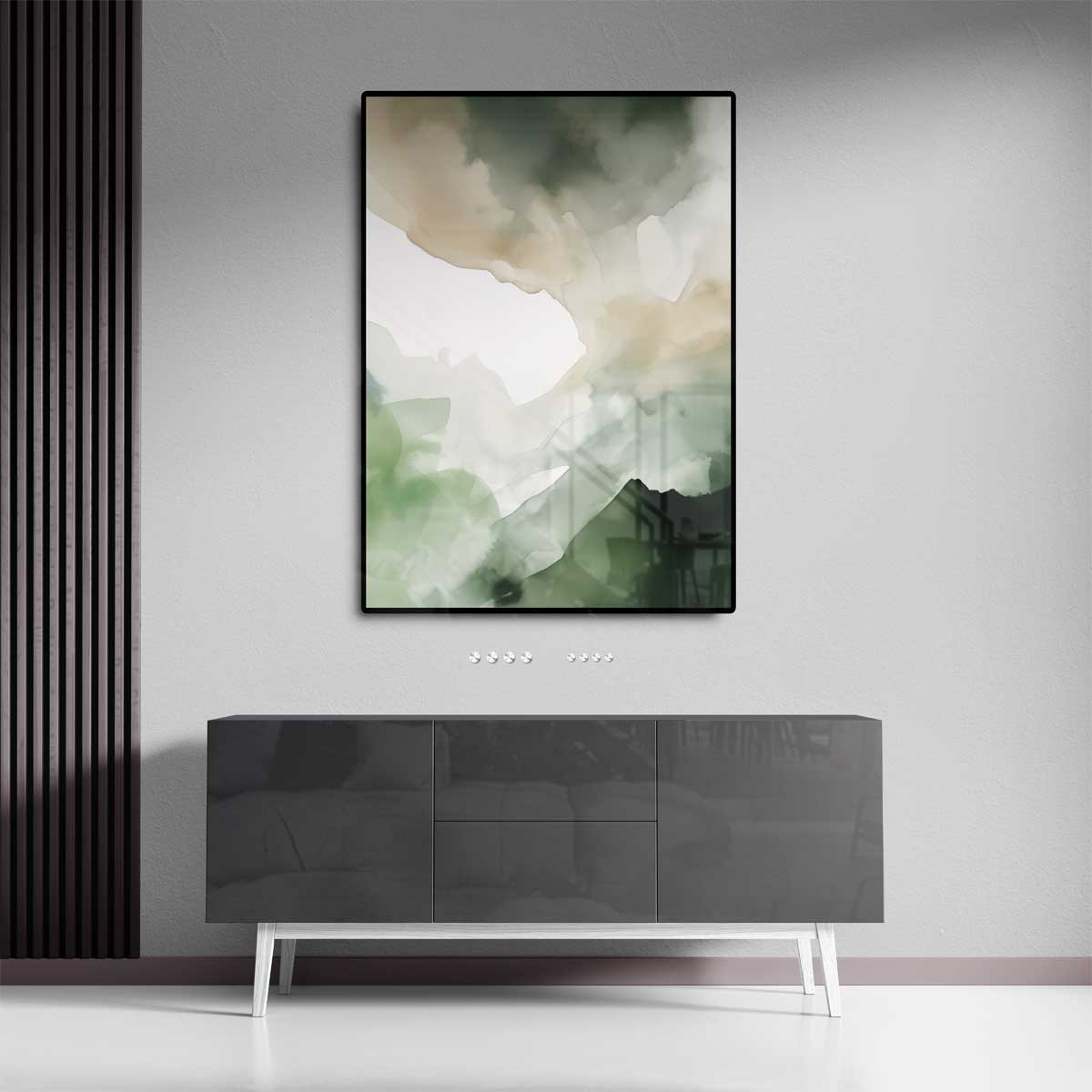 Natuurlijke Aardetinten Abstract Kunstwerk-canvas-dibond-plexiglas-wanddecoratie-WallArtistic