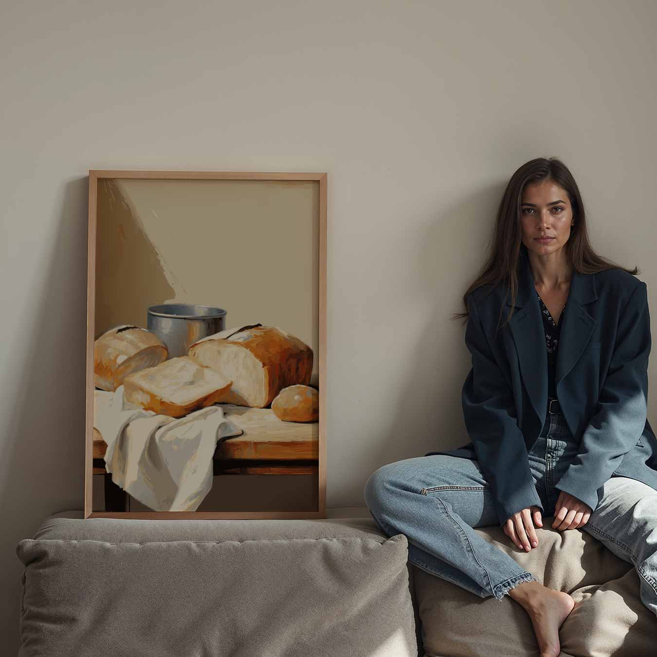 Rustieke Brood Stilleven Poster-WallArtistic