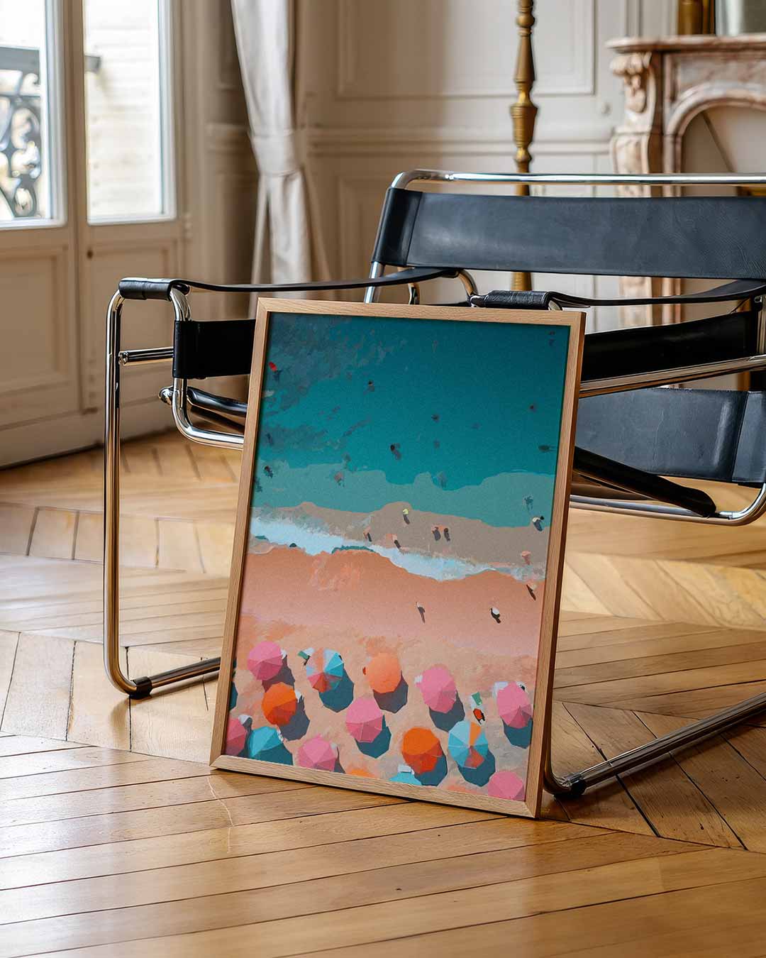 Zonsondergang aan het Strand Poster-WallArtistic