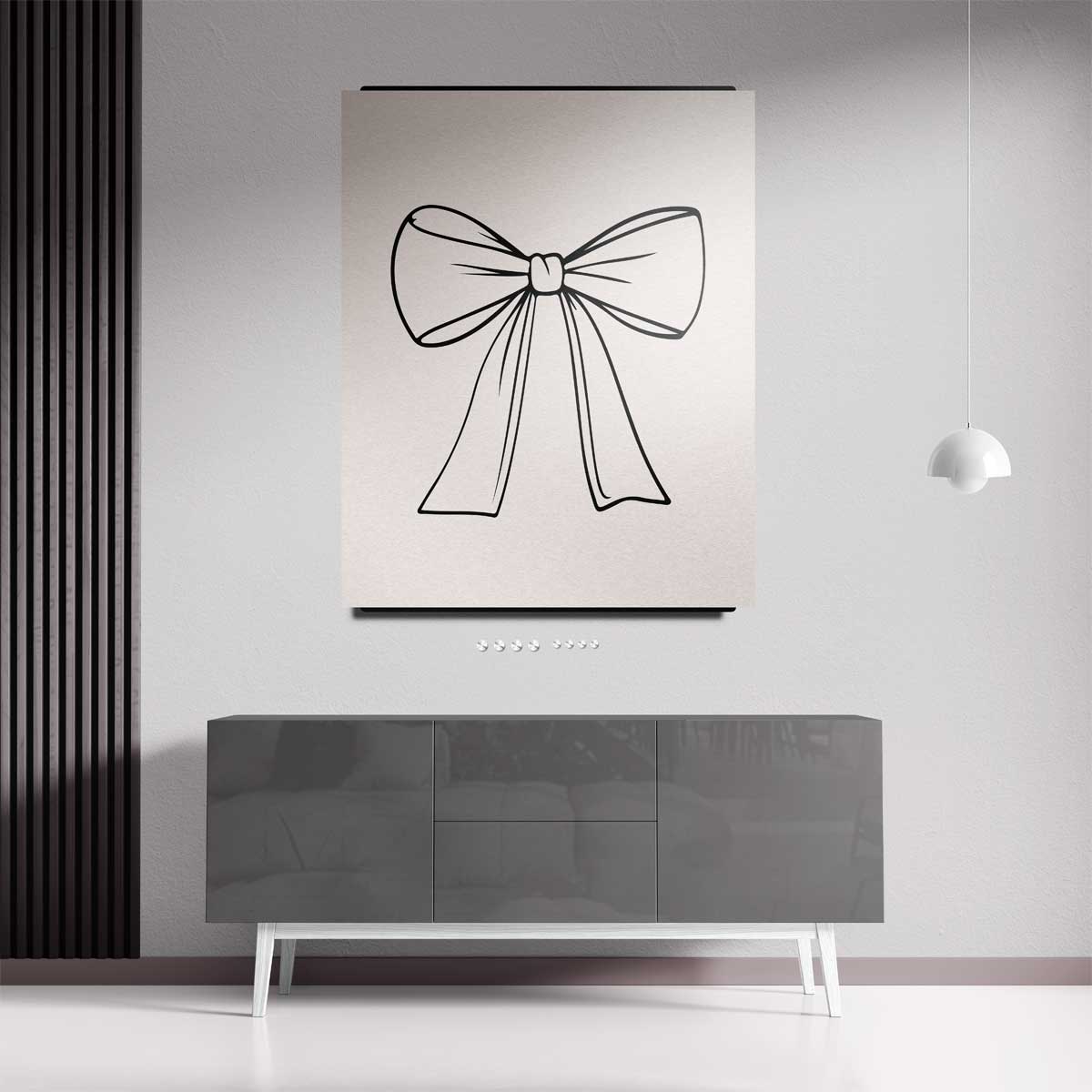 Elegante Strik Illustratie Kunstwerk-canvas-dibond-plexiglas-wanddecoratie-WallArtistic