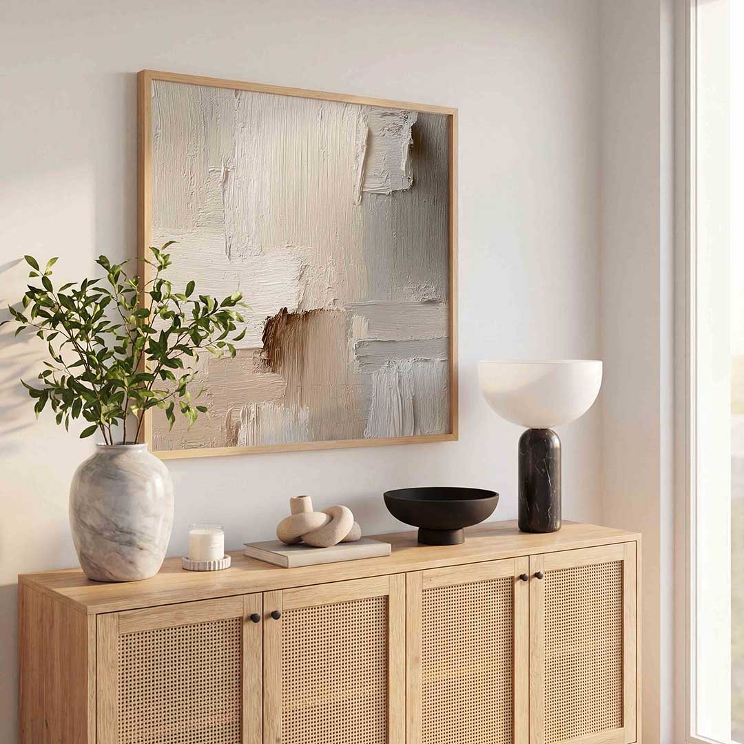 Beige textuur Poster