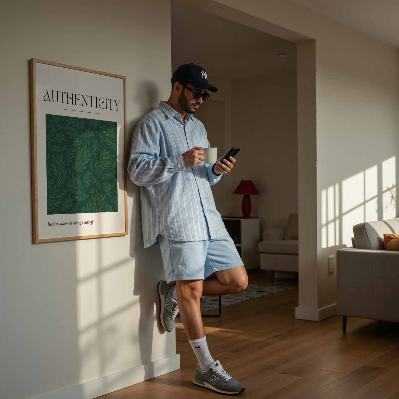 Authentiek Groene Bladeren Poster-WallArtistic