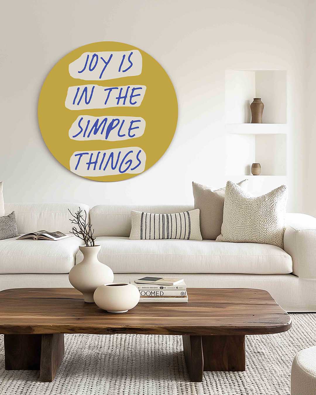 Joy in the simple things Muurcirkel