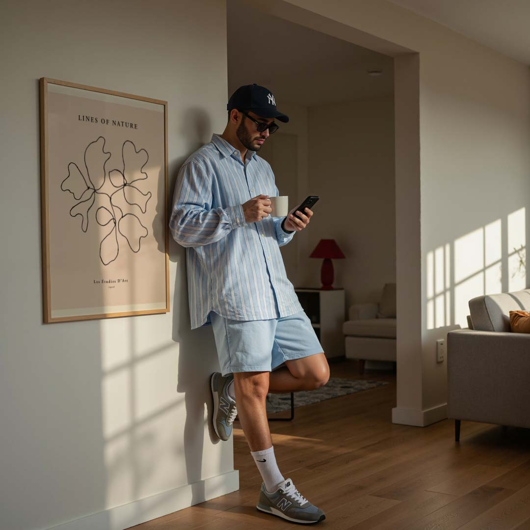 Organische Lijnen Poster-WallArtistic