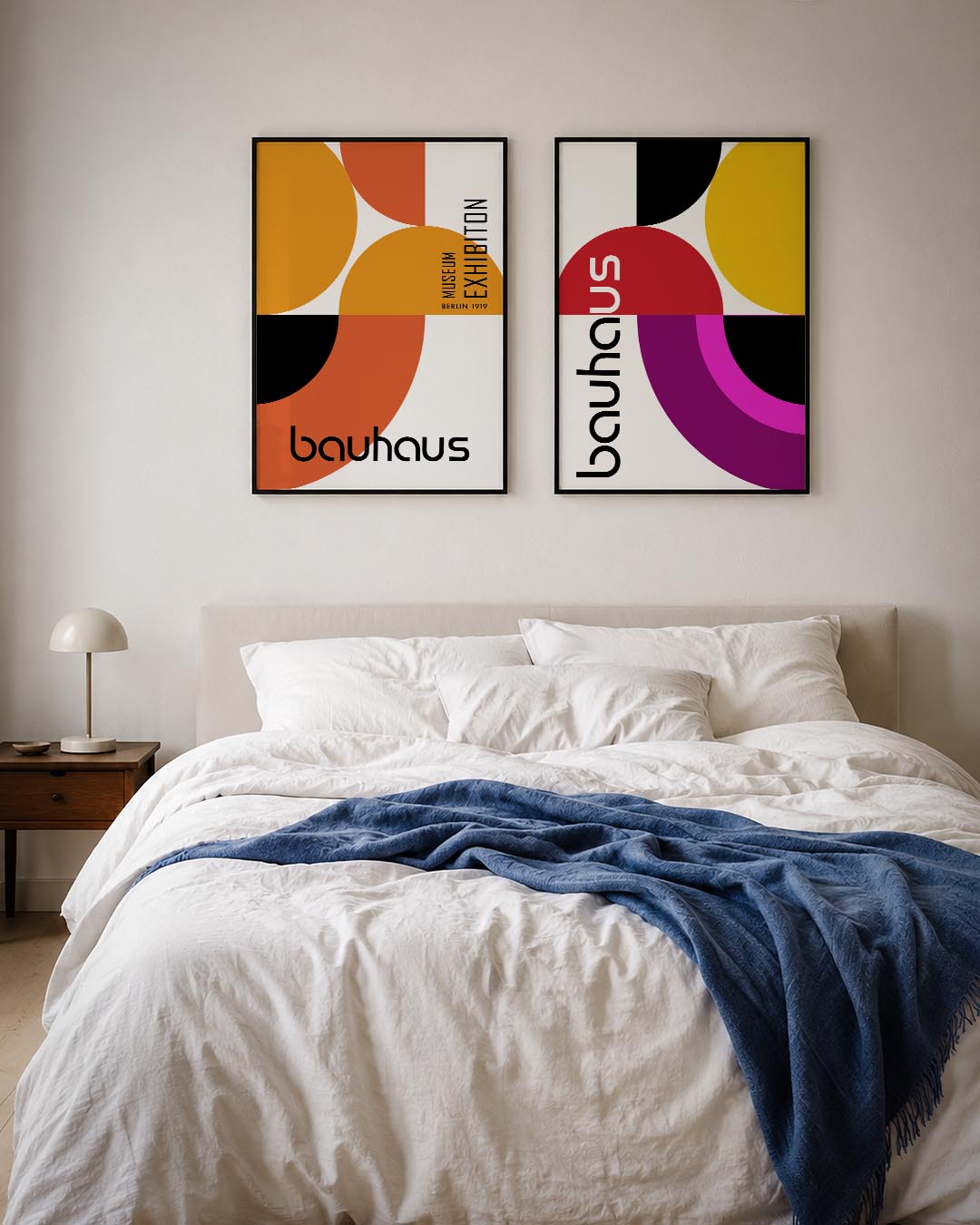 Kleurrijke cirkelcompositie Posterset