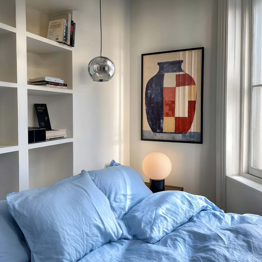 Abstracte Geometrische Vaas Poster-WallArtistic