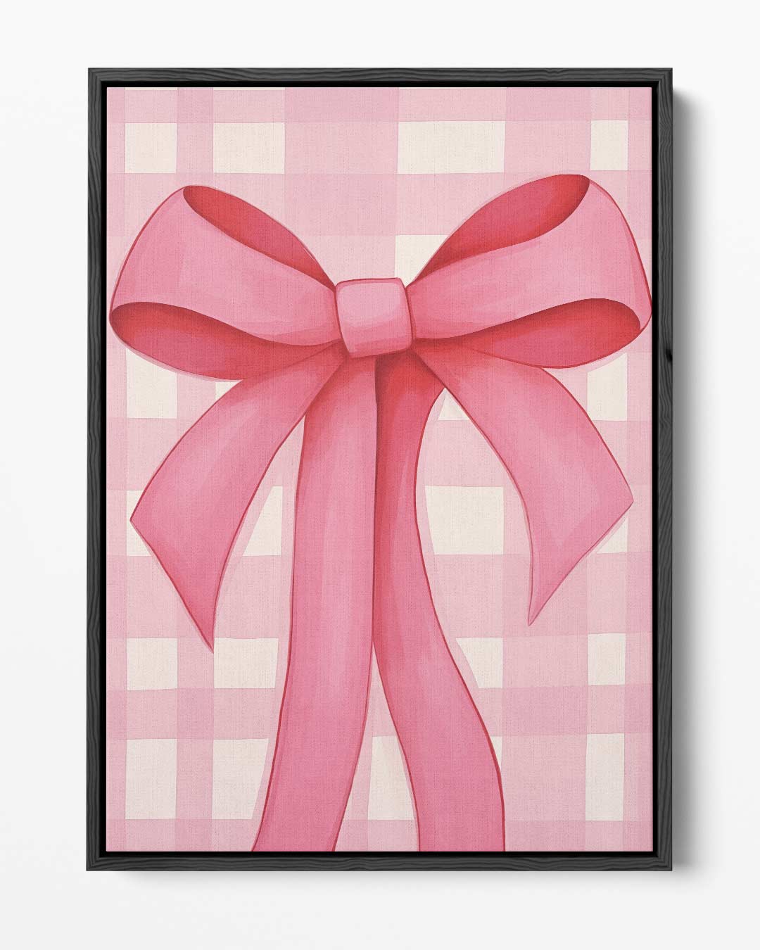 Roze Strik Kunstwerk-canvas-dibond-plexiglas-wanddecoratie-WallArtistic
