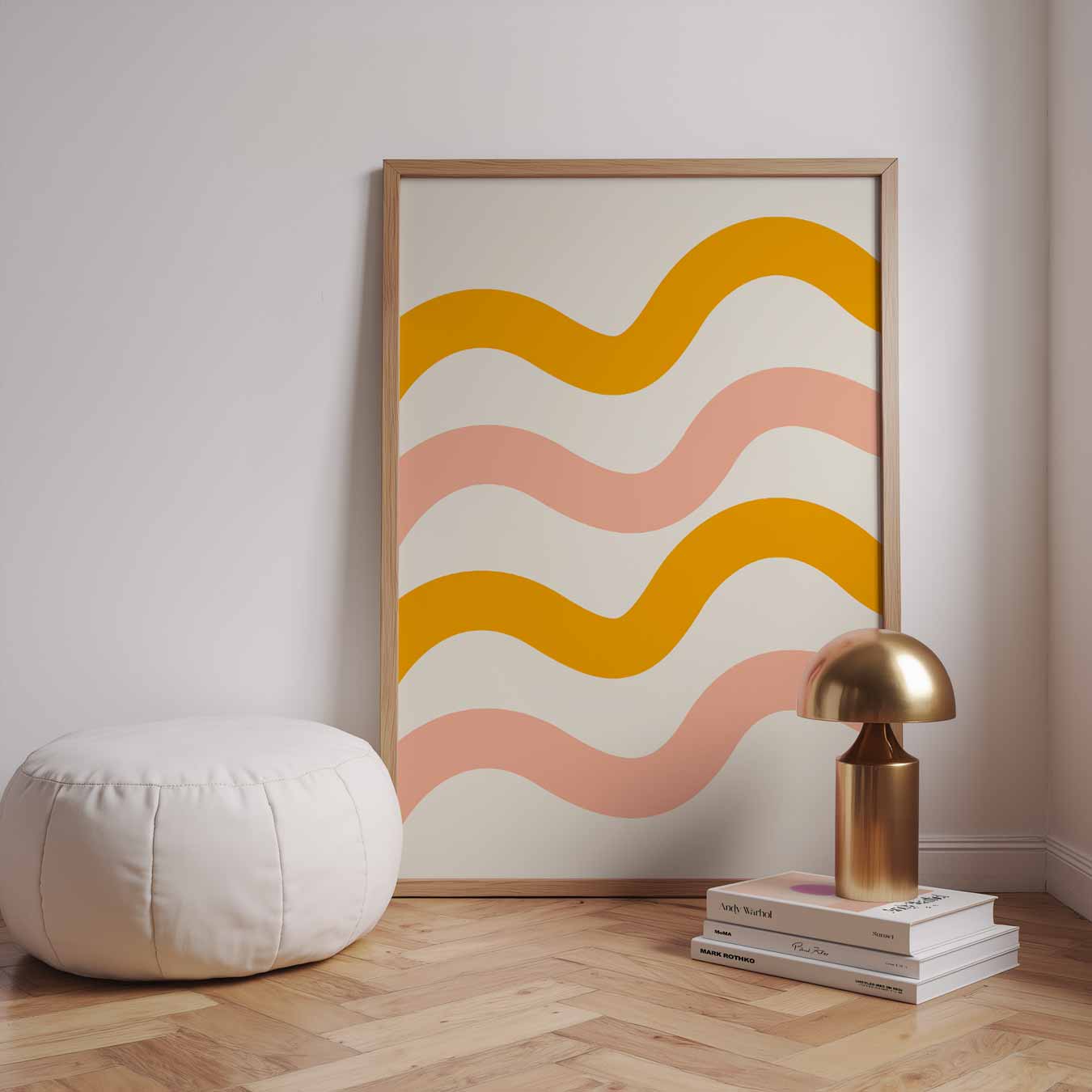 Zonnige Golven Wanddecoratie Poster-WallArtistic