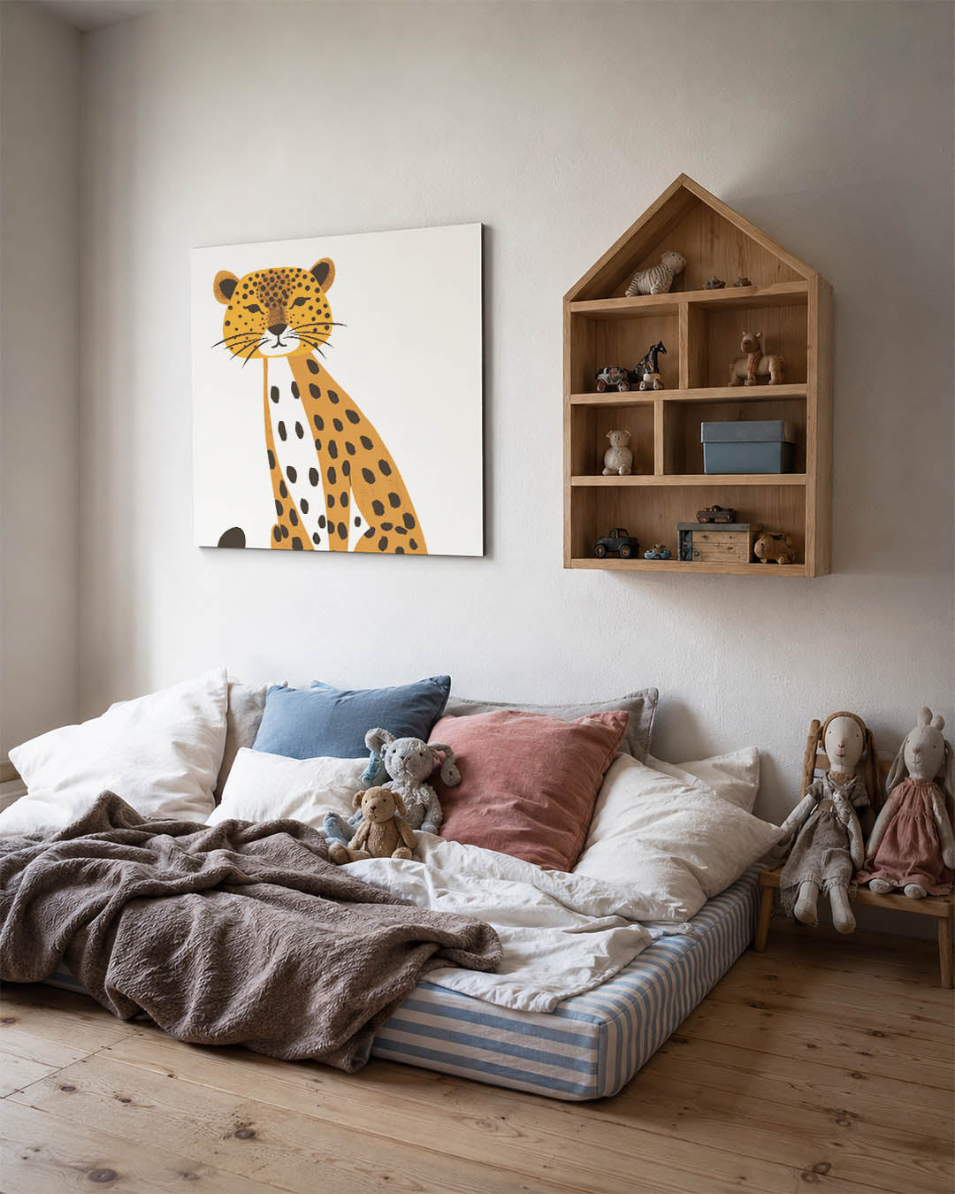Gestileerde luipaard illustratie Kunstwerk