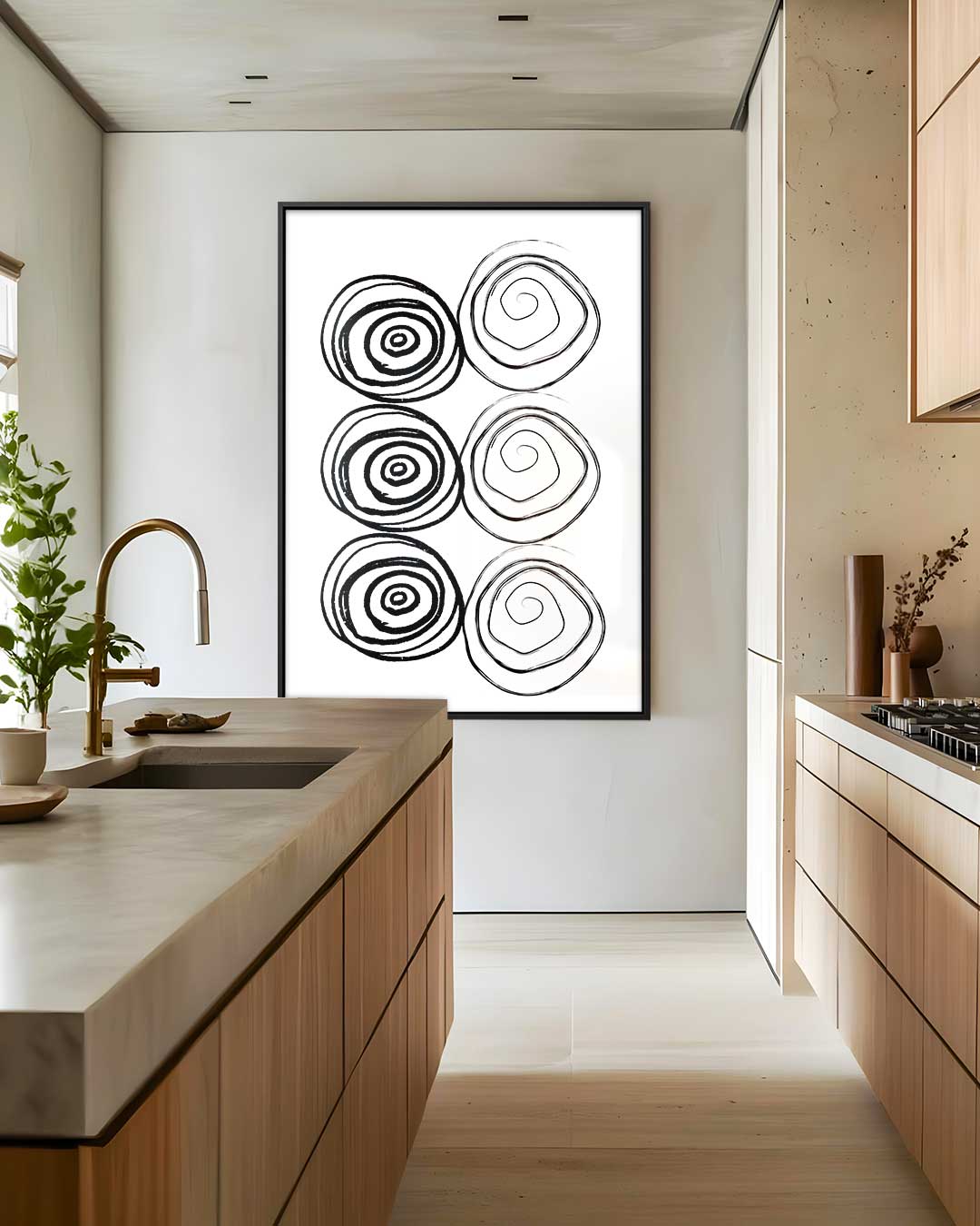 Spiralen in Abstractie Kunstwerk-canvas-dibond-plexiglas-wanddecoratie-WallArtistic