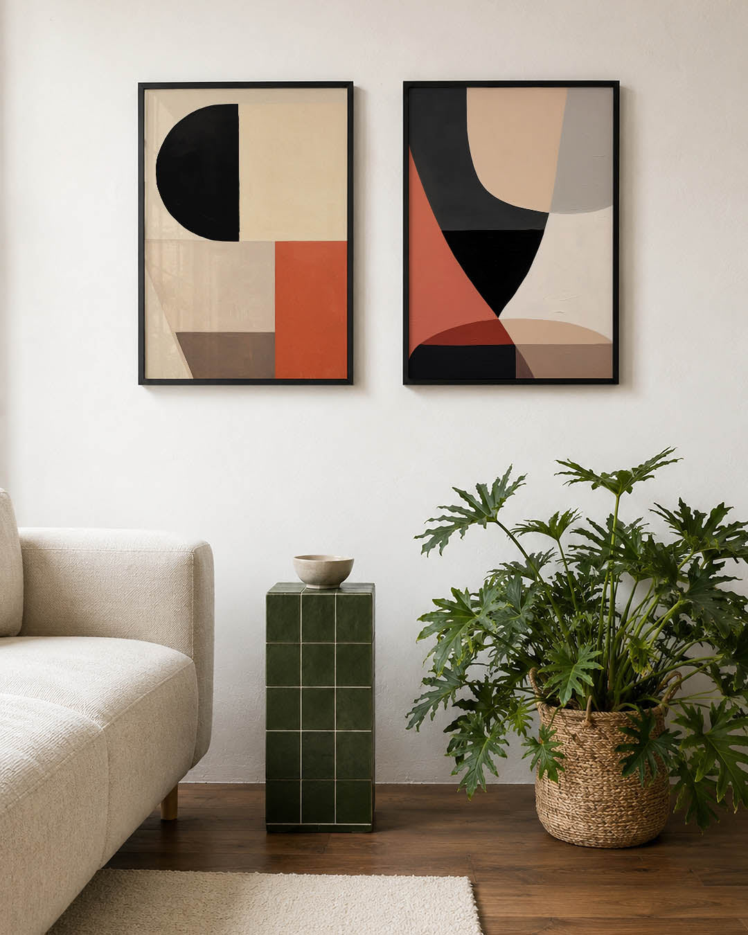 Vorm en kleurenspel Posterset