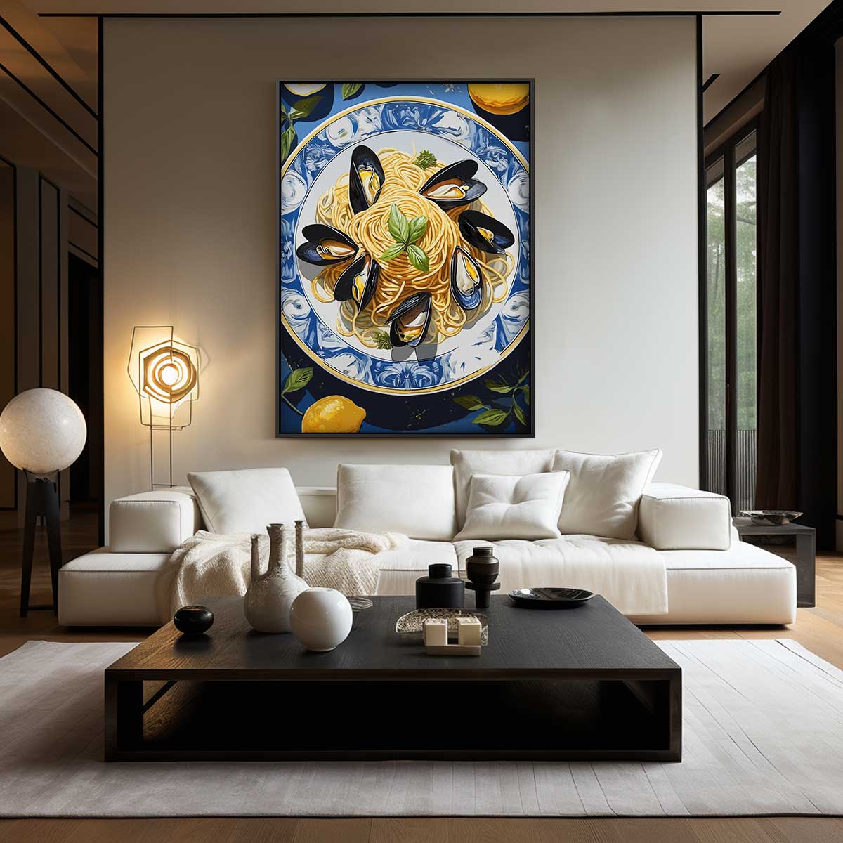 Pasta Delizia Schilderij Kunstwerk-canvas-dibond-plexiglas-wanddecoratie-WallArtistic