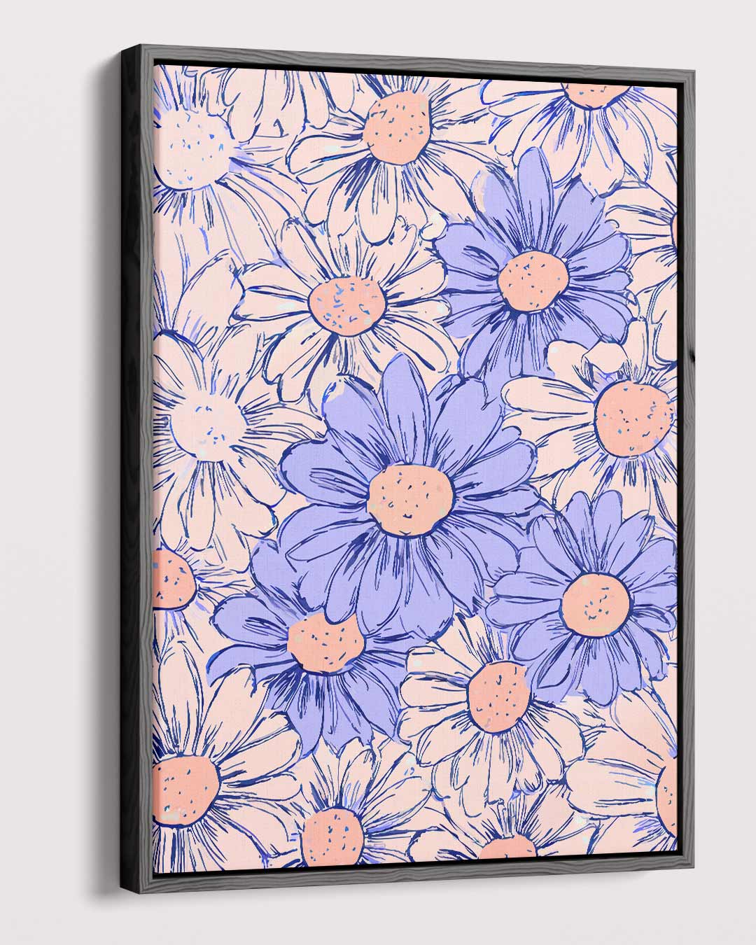 Vrolijke Bloemenpracht Kunstwerk-canvas-dibond-plexiglas-wanddecoratie-WallArtistic