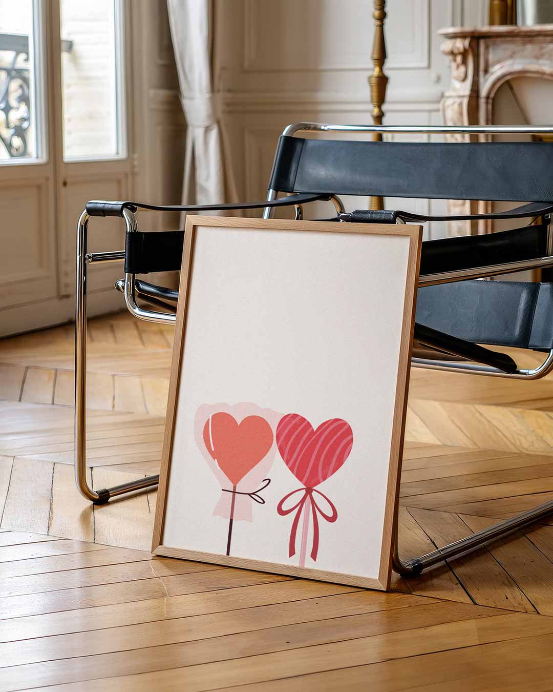 Romantische Hartjes Poster