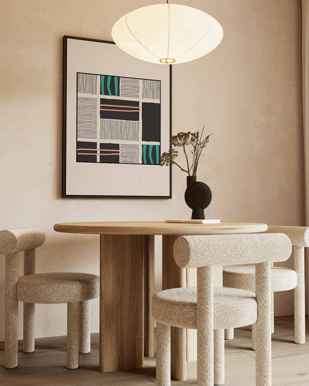 Modern Abstracte Patroonprint Kunstwerk-canvas-dibond-plexiglas-wanddecoratie-WallArtistic