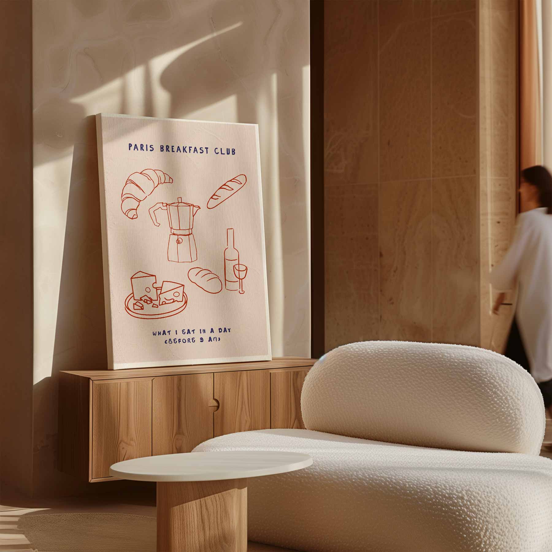 Parijs Ontbijtclub Poster