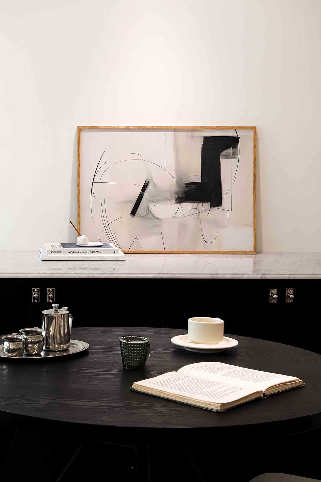 Abstracte lijnen en vlakken Poster