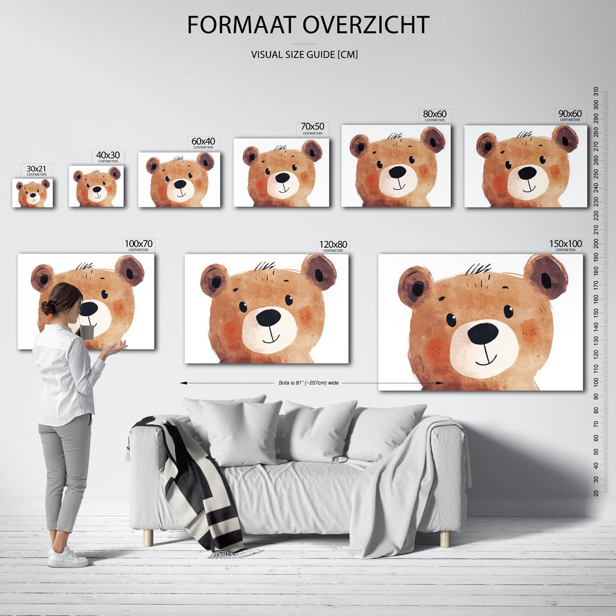 Schattige beren Poster