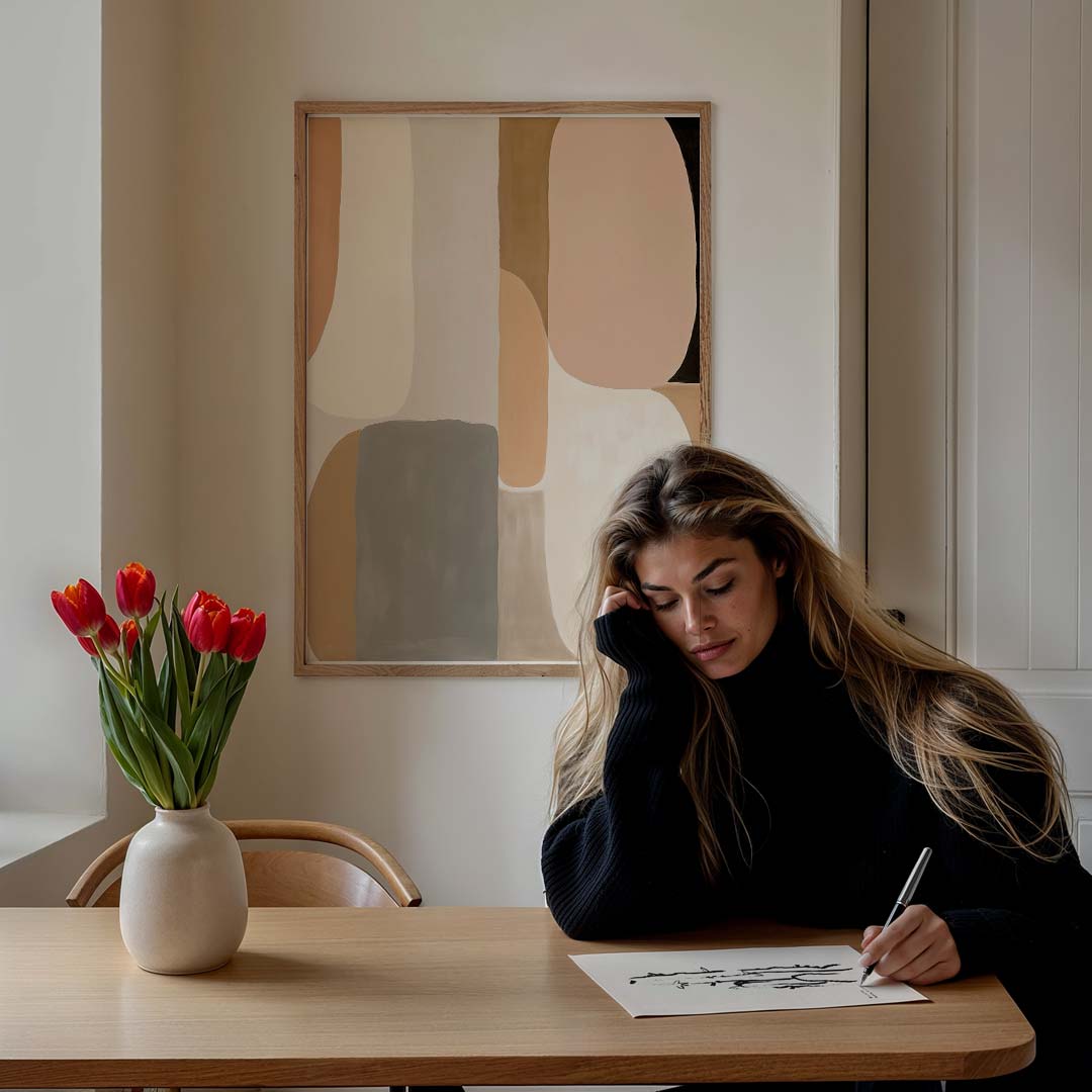 Moderne Abstracte Behangposter-WallArtistic