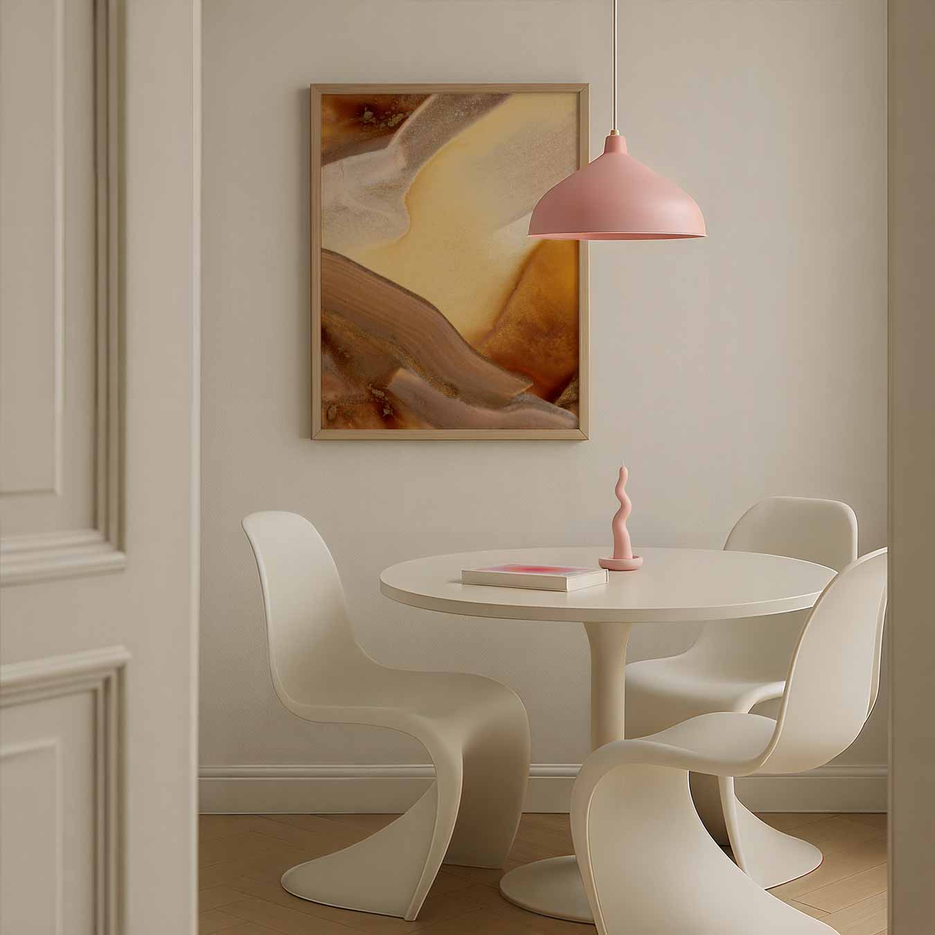 Aardetinten Abstract Poster-WallArtistic