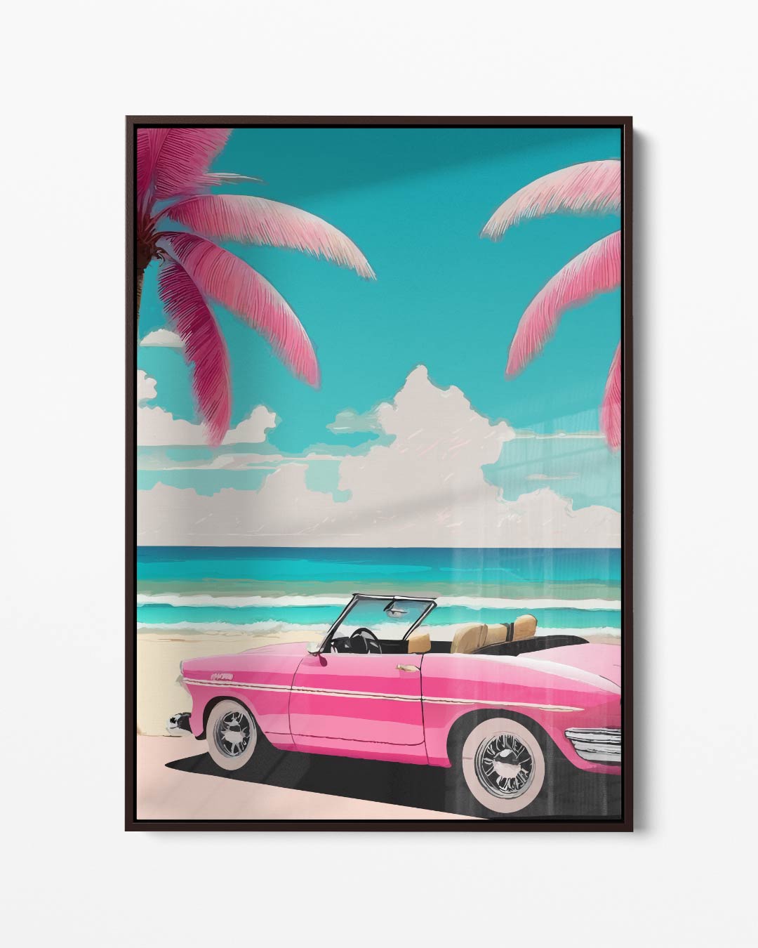 Retro Zomer Droom Kunstwerk-canvas-dibond-plexiglas-wanddecoratie-WallArtistic