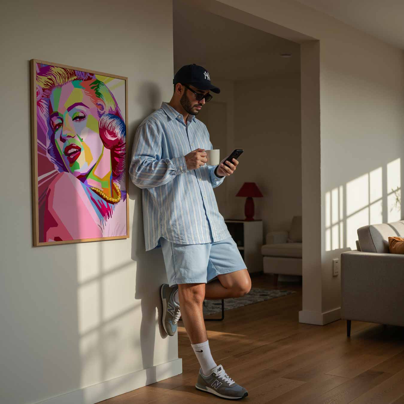 Kleurrijke Glamour Portretposter-WallArtistic